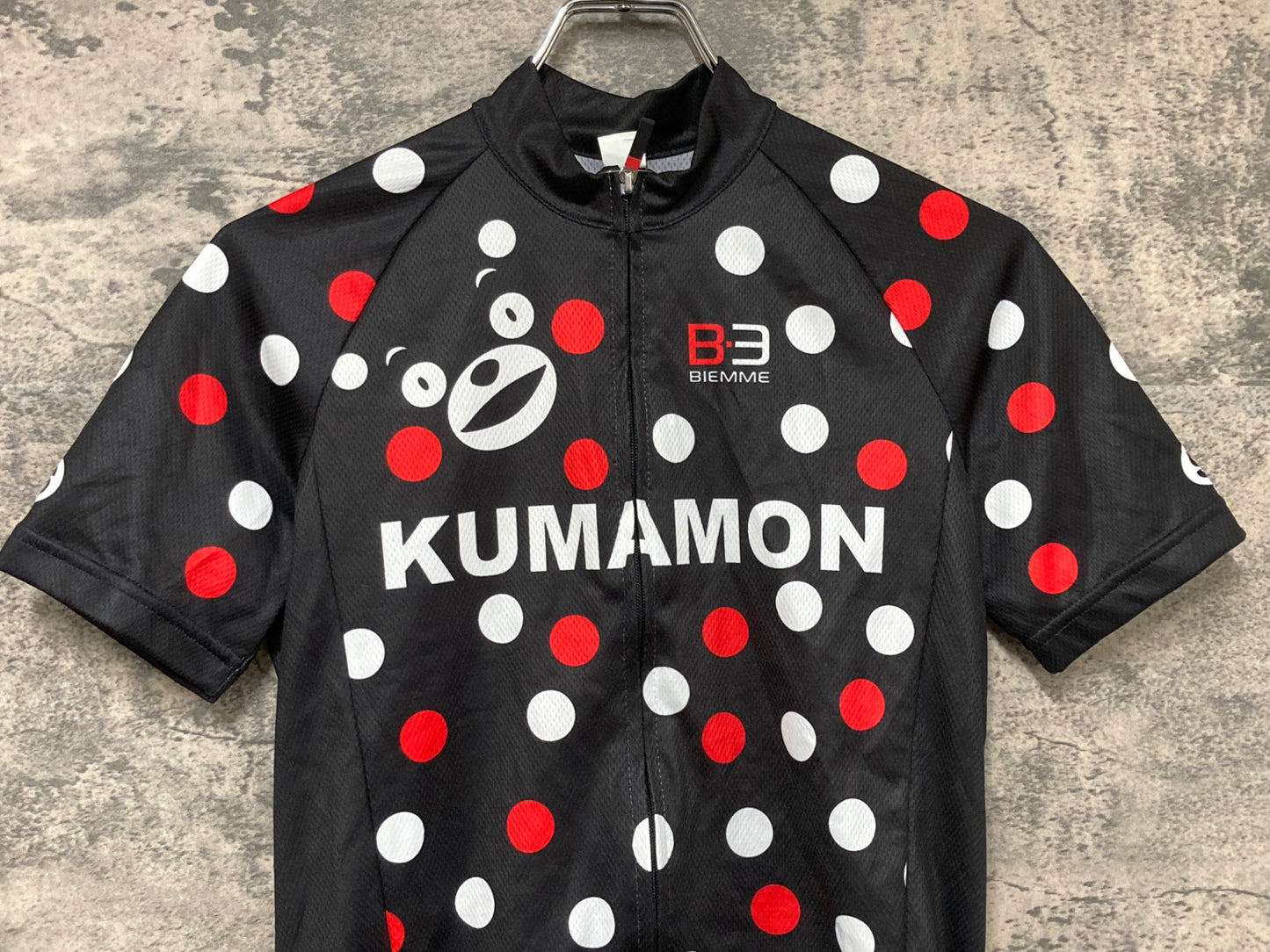 IX949 ビエンメ biemme 半袖サイクルジャージ 黒 S KUMAMON