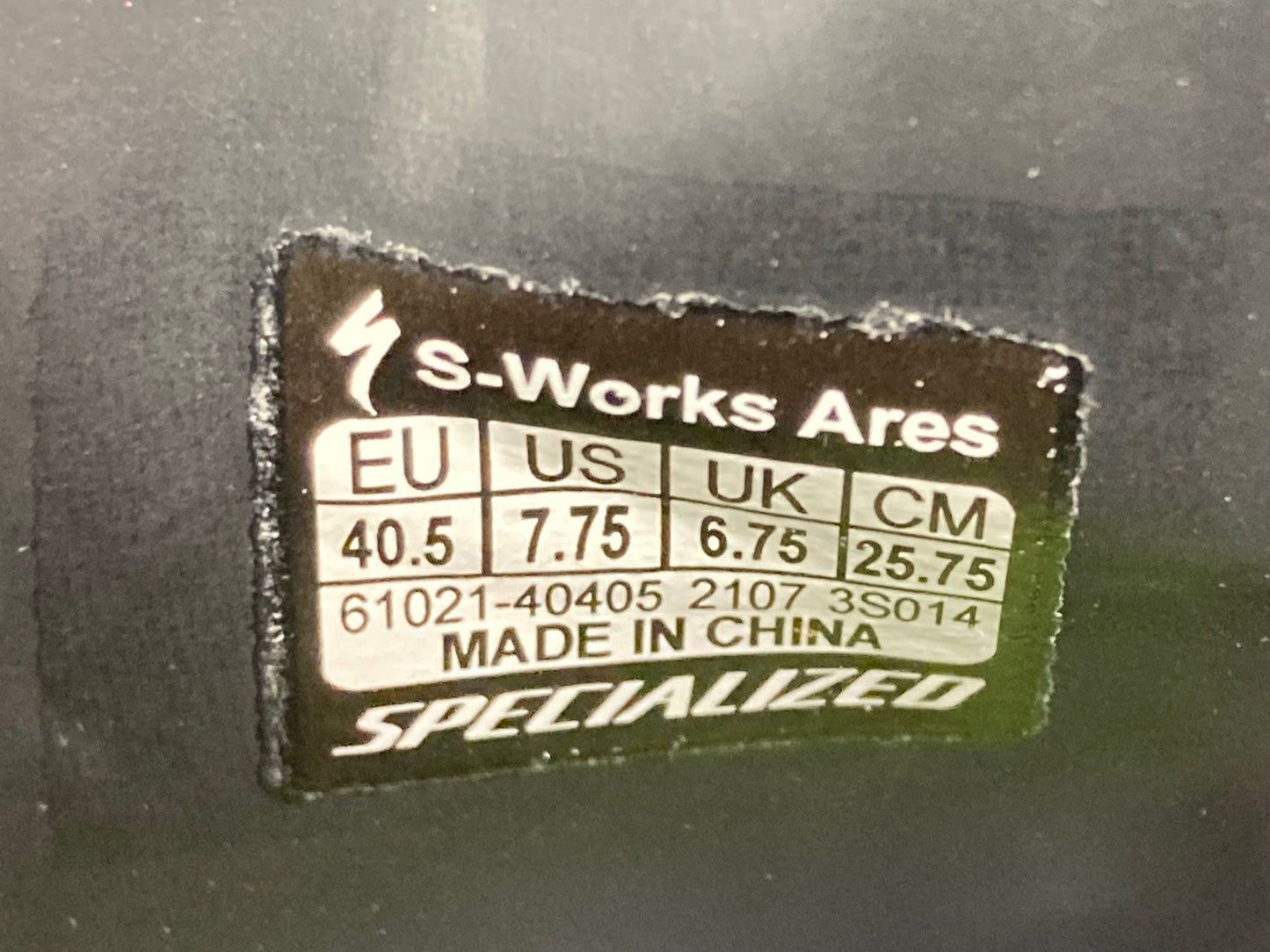 II684 スペシャライズド SPECIALIZED S-WORKS Ares ビンディングシューズ SPD-SL 黒 EU40.5
