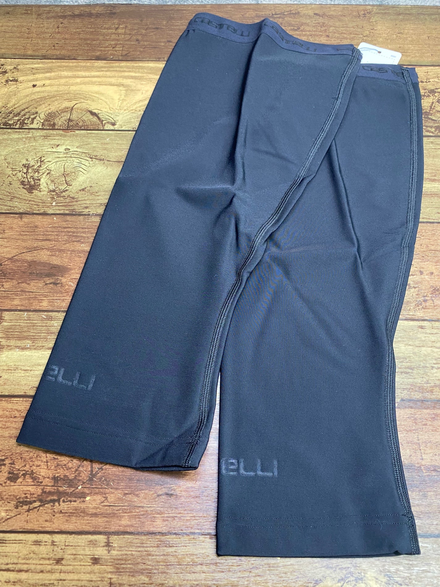IV864 カステリ CASTELLI THERMOFLEX KNEE WARMER ニーウォーマー 黒 L