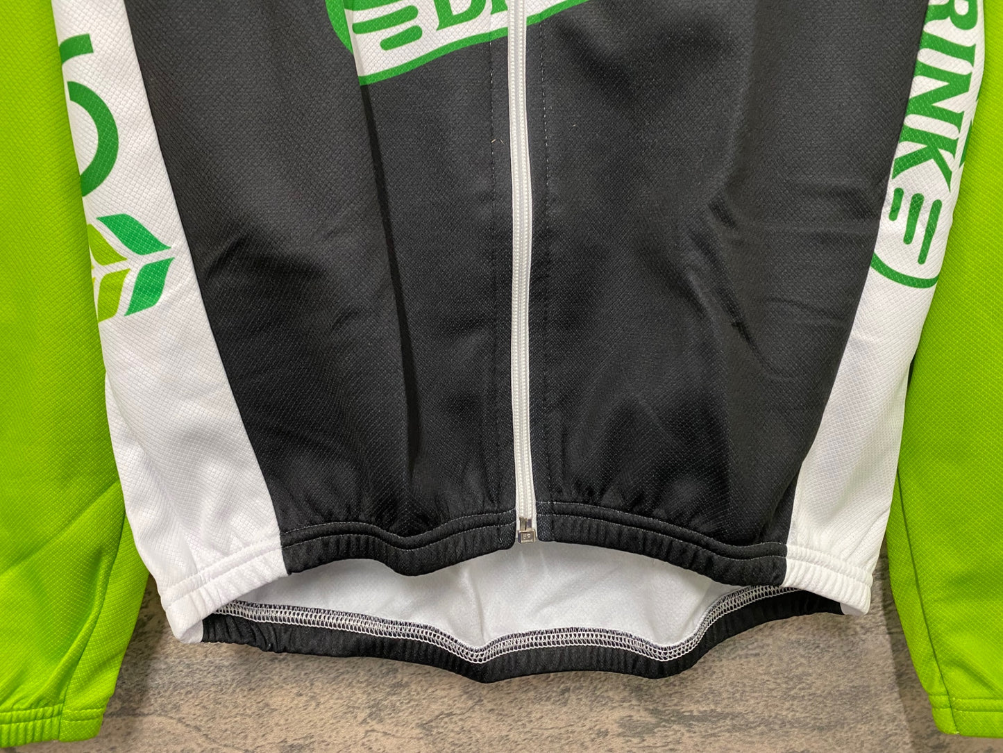IY643 フェルマルクスポーツ VERMARCSPORTS 長袖 サイクルジャージ 黄緑 L 裏起毛