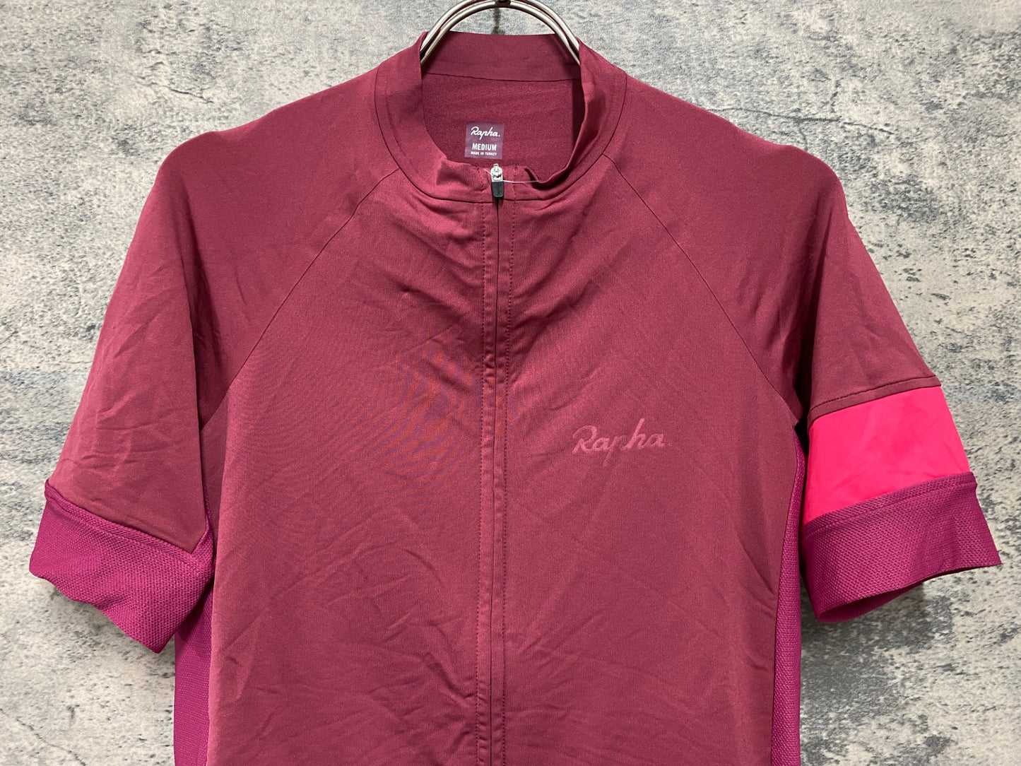 JD386 ラファ Rapha SHORT SLEEVE TRAINING JERSEY 半袖 サイクルジャージ バーガンディ M