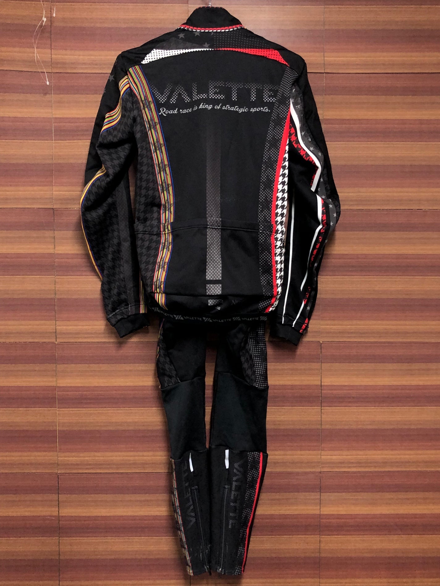 IP470 バレット VALETTE 長袖 サイクルジャージ ビブタイツ上下セット 裏起毛 S