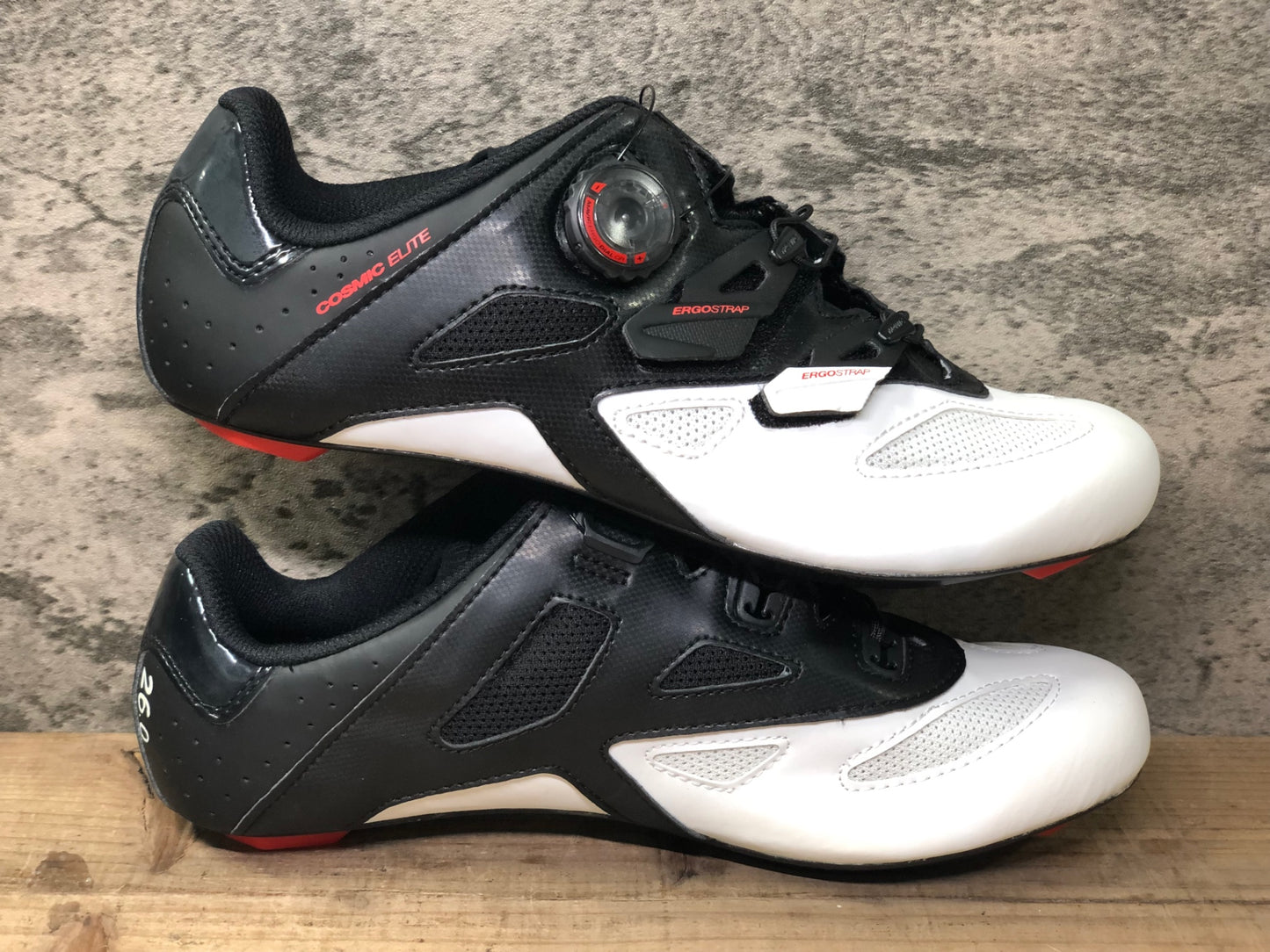 JC684 マヴィック MAVIC COSMIC ELITE ビンディングシューズ 黒白 EU41 1/3 SPDアタッチメント