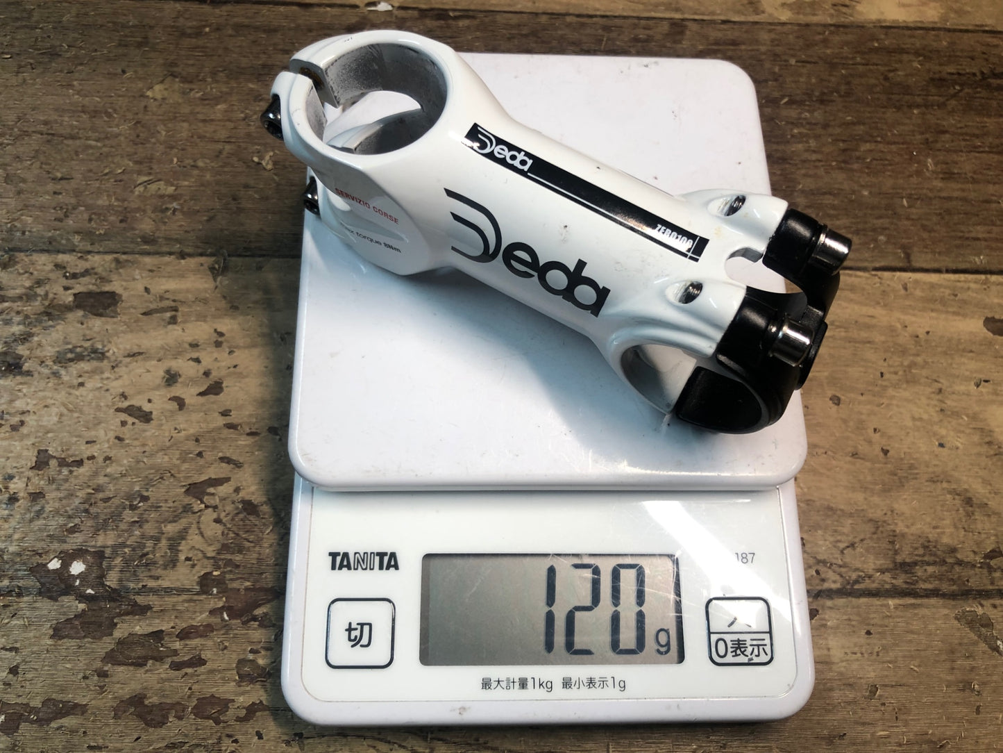 IM556 デダ Deda ゼロ ZERO 100 SERVIZIO CORSE アルミステム 白 80mm Φ31.7 OS