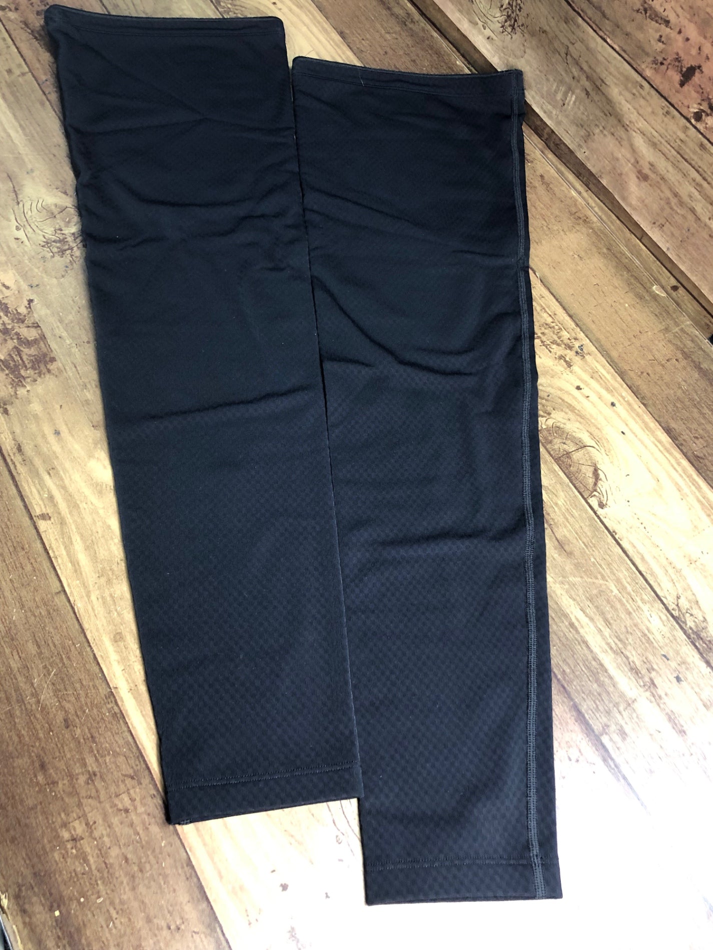 HU587 カペルミュール KAPELMUUR レッグウォーマー 黒 L 裏起毛