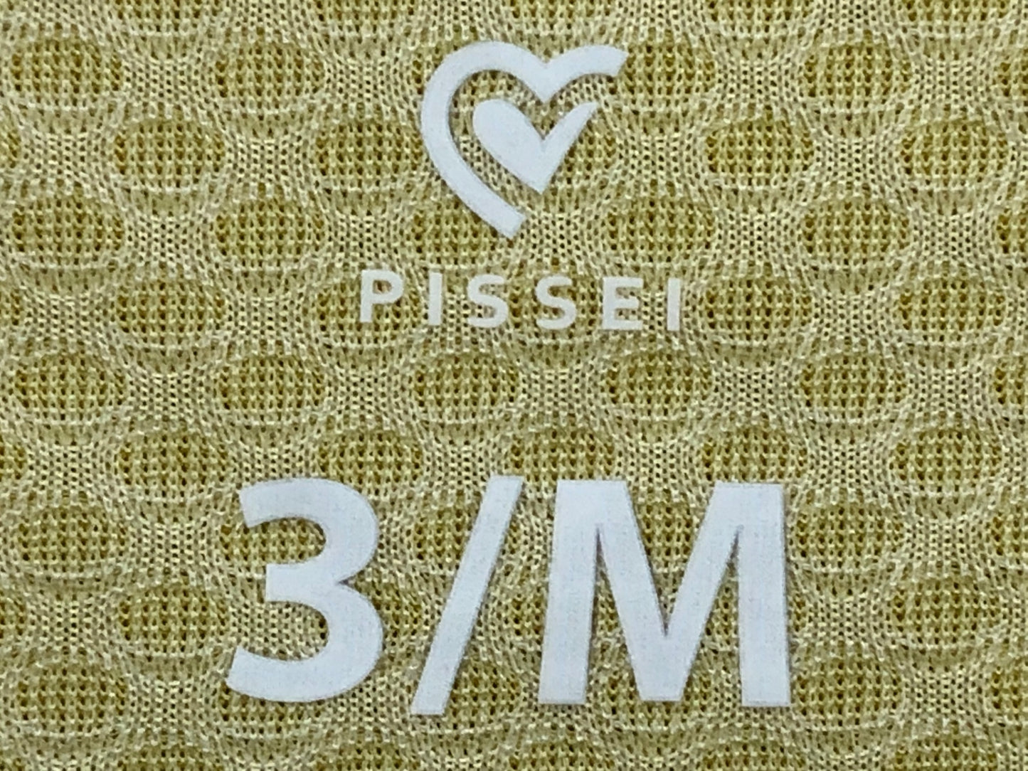 IP937 ピセイ PISSEI 半袖 サイクルジャージ 黄 オレンジ 3/M