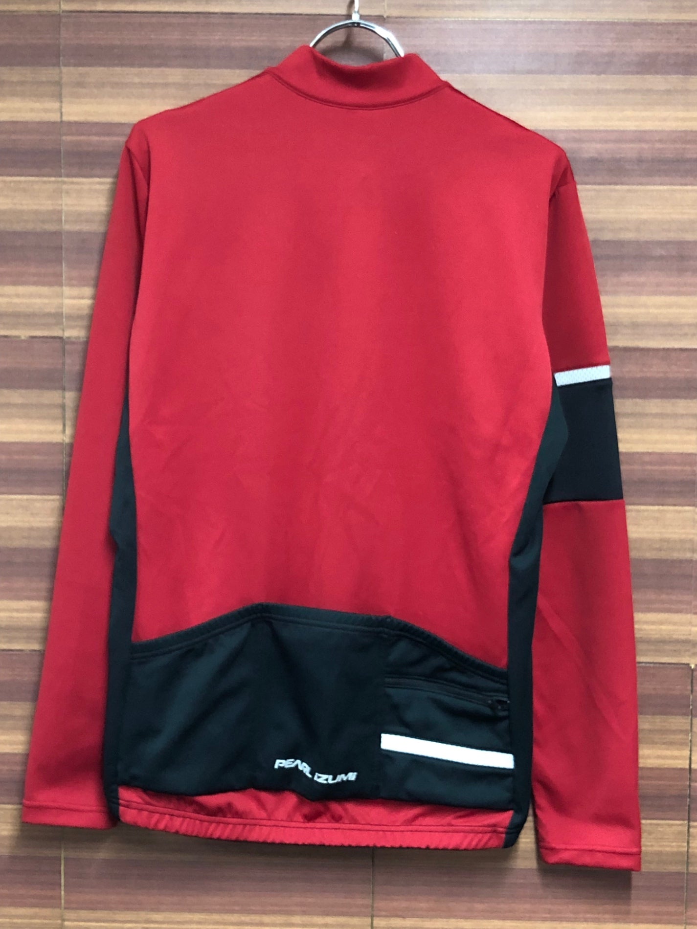 IL368 パールイズミ PEARL iZUMi 長袖 サイクルジャージ 赤 黒 L