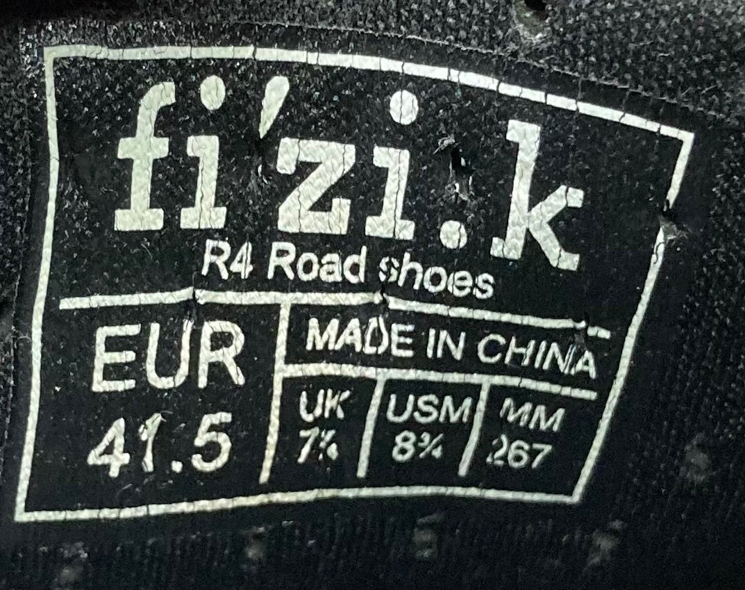 JB682 フィジーク fizik R4 ROAD SHOES ビンディングシューズ SPD-SL EU41.5 ネイビー※ソール傷