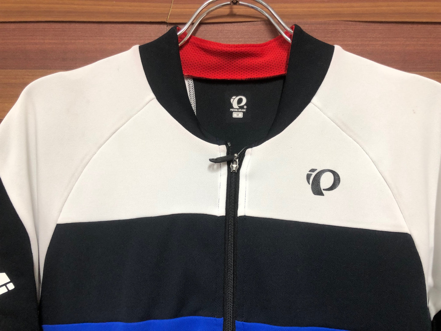 IP250 パールイズミ PEARL iZUMi 半袖 サイクルジャージ 白 青 M