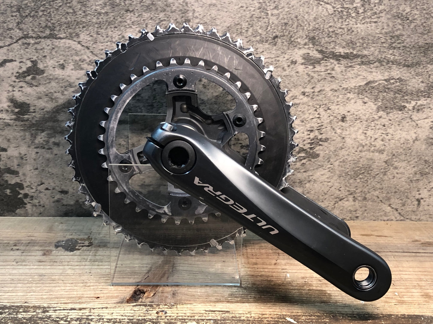 IU695 シマノ SHIMANO アルテグラ ULTEGRA FC-6800 クランクセット 52/36T 165mm ※ケミカル焼け ジャンク