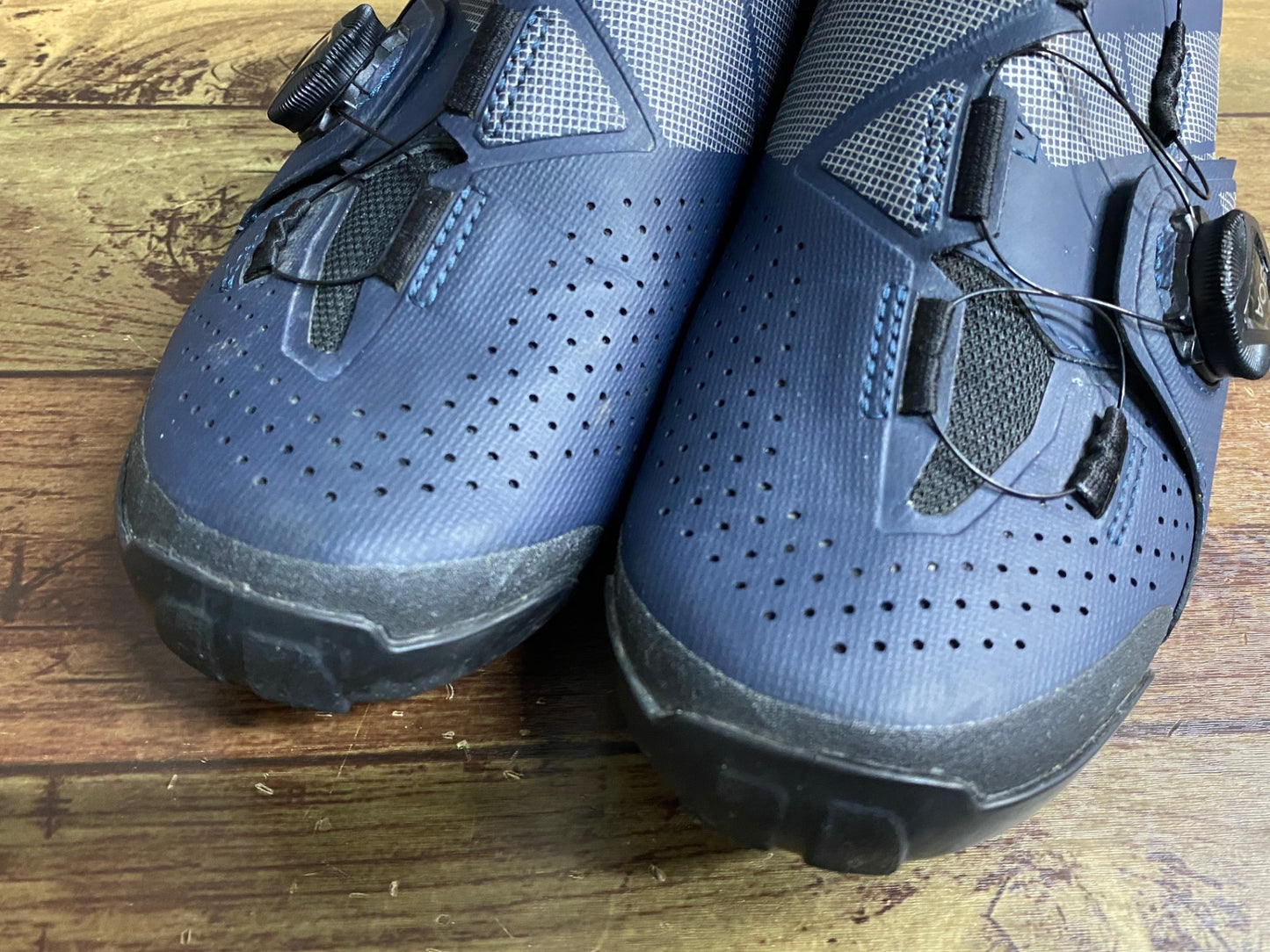 JD147 シマノ SHIMANO XC3 SHXC300M N01 S ビンディングシューズ BOA 2穴 ネイビー EU39