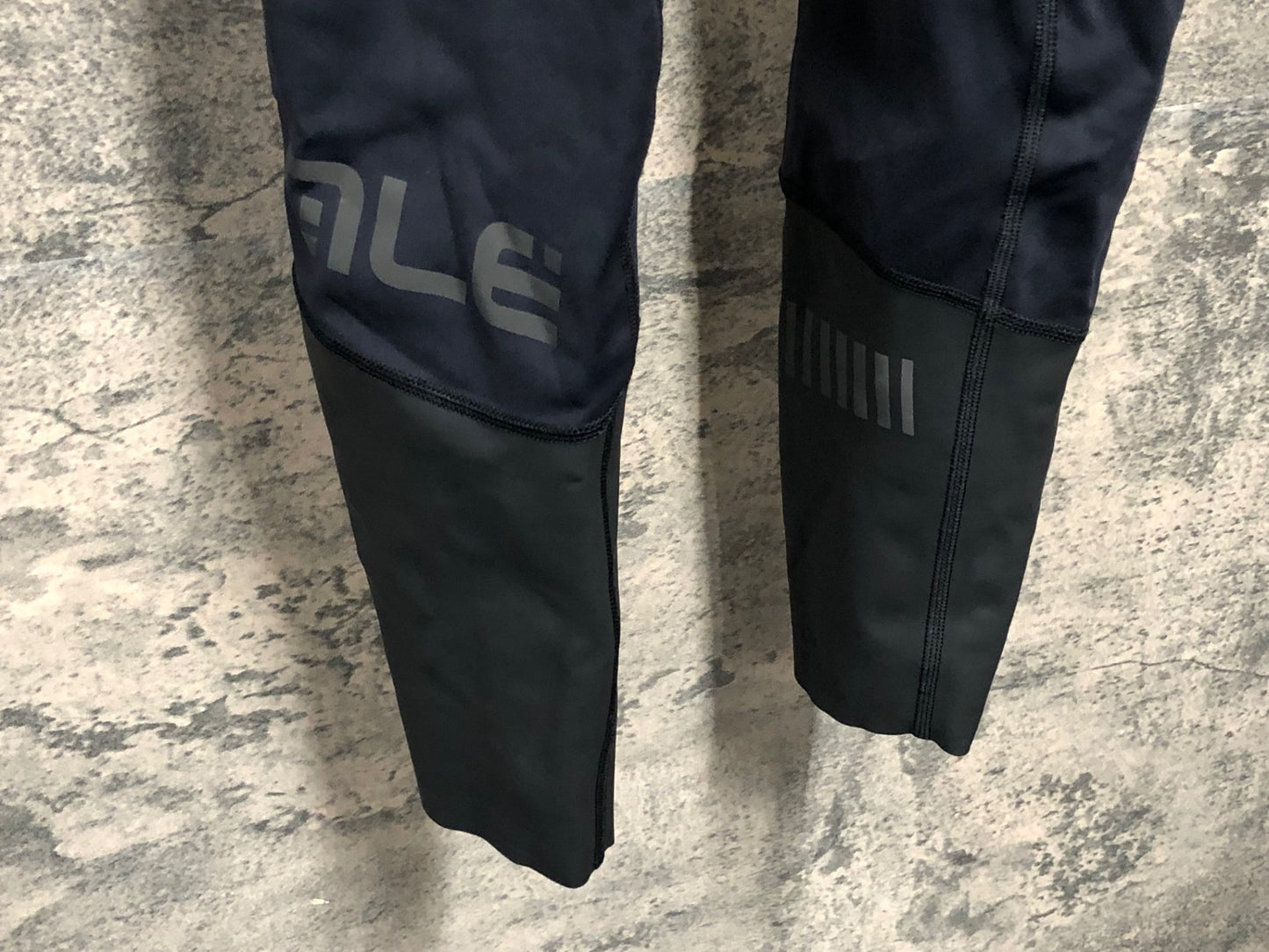JB371 アレ ALE ビブタイツ 黒 黄 S 裏起毛