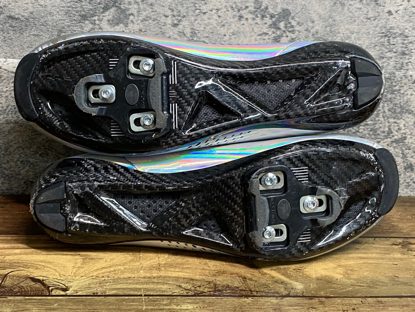JA485 スパカズ SUPACAZ KAZZE CARBON ROAD ビンディングシューズ BOA 3穴 ホログラム EU42.5 ※インソール無