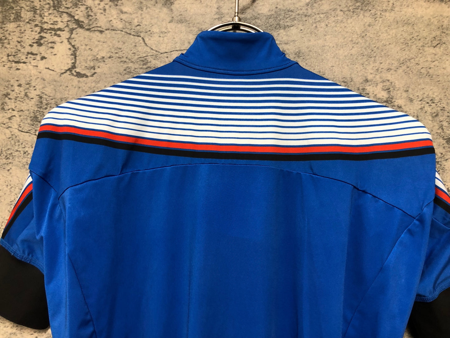 IY170 ルコックスポルティフ le coq sportif 半袖 サイクルジャージ 青 S