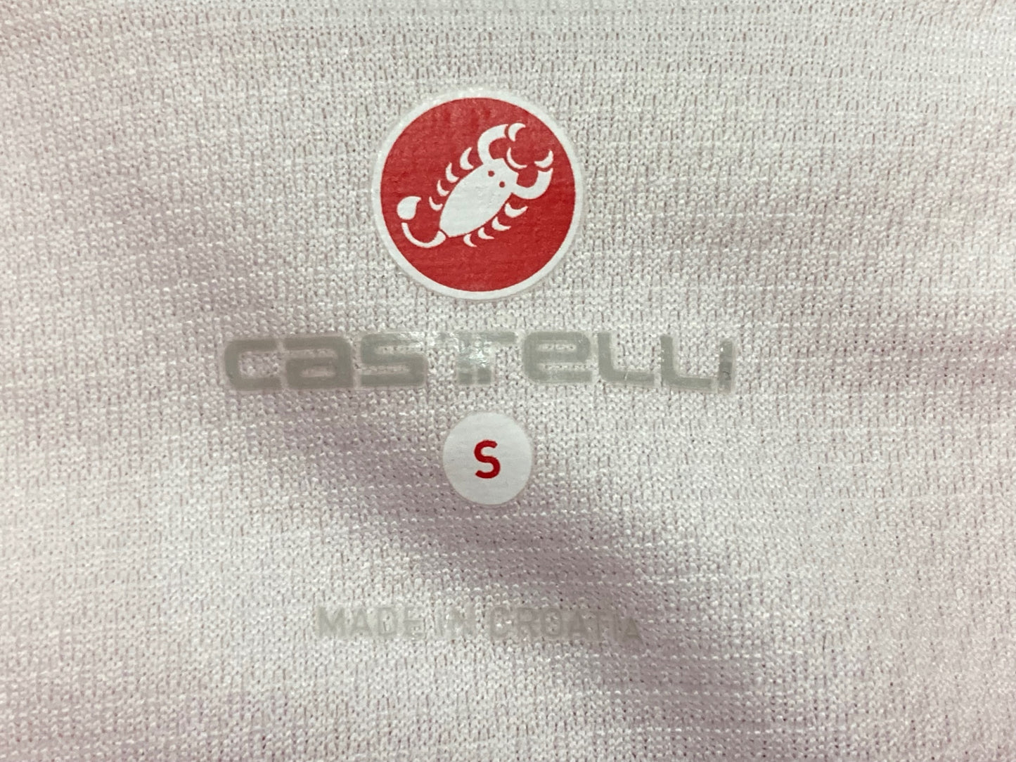 IY361 カステリ CASTELLI 半袖 サイクルジャージ 赤 白 S