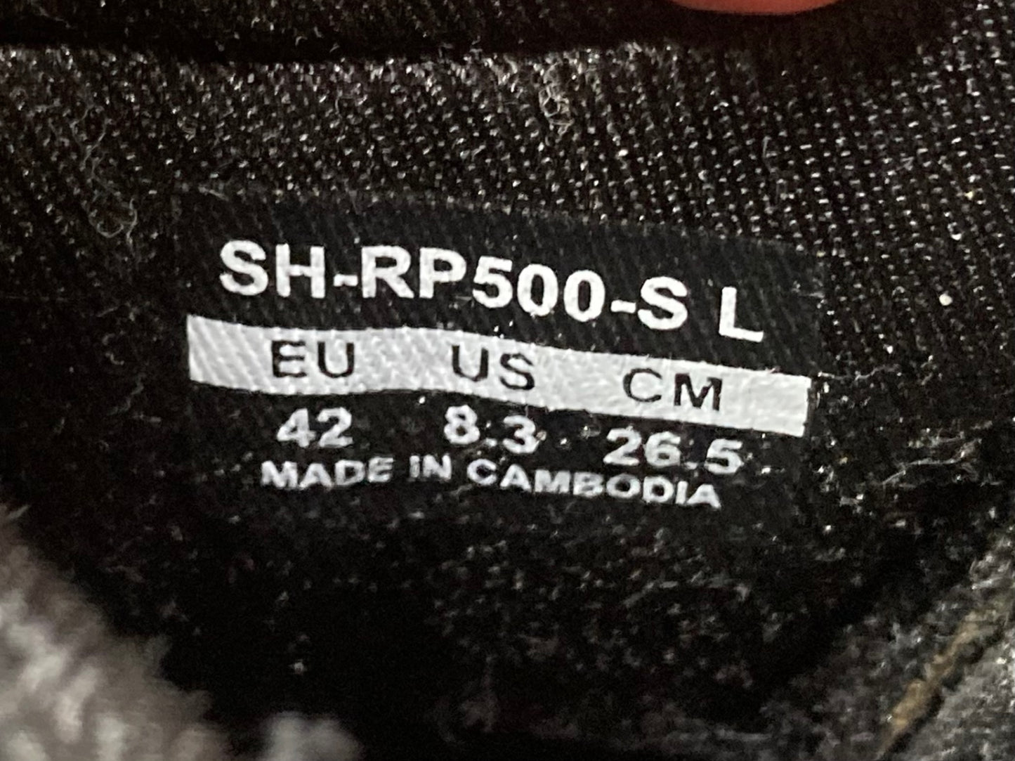IL193 シマノ SHIMANO SH-RP500 SL ビンディングシューズ 黒 EU42 SPD-SL