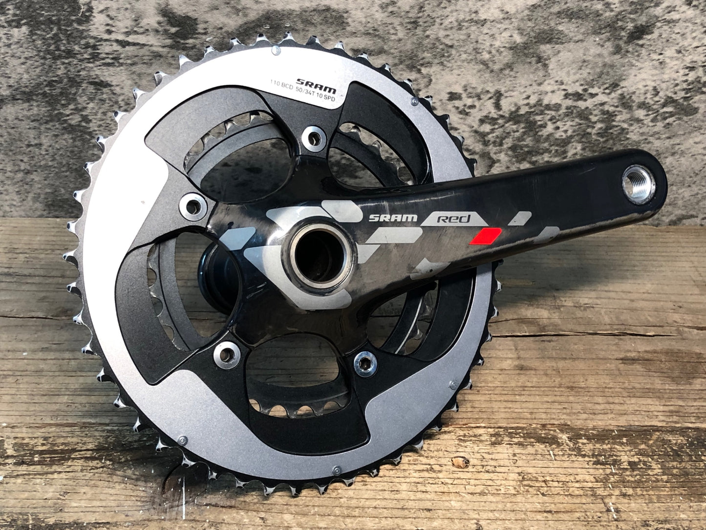 JC009 スラム SRAM RED 10S カーボン クランクセット 50/34T 170mm GXP規格