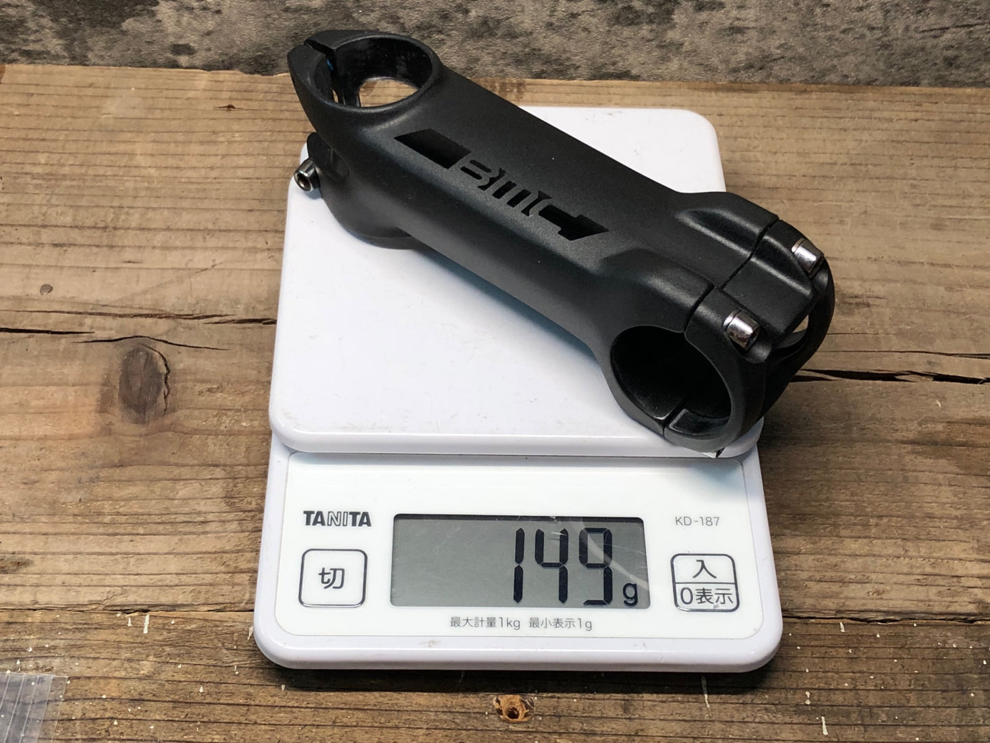 IP047 BMC RSM01 ステム アルミ OS 100mm -8° Φ31.8 ガーミンマウント付き
