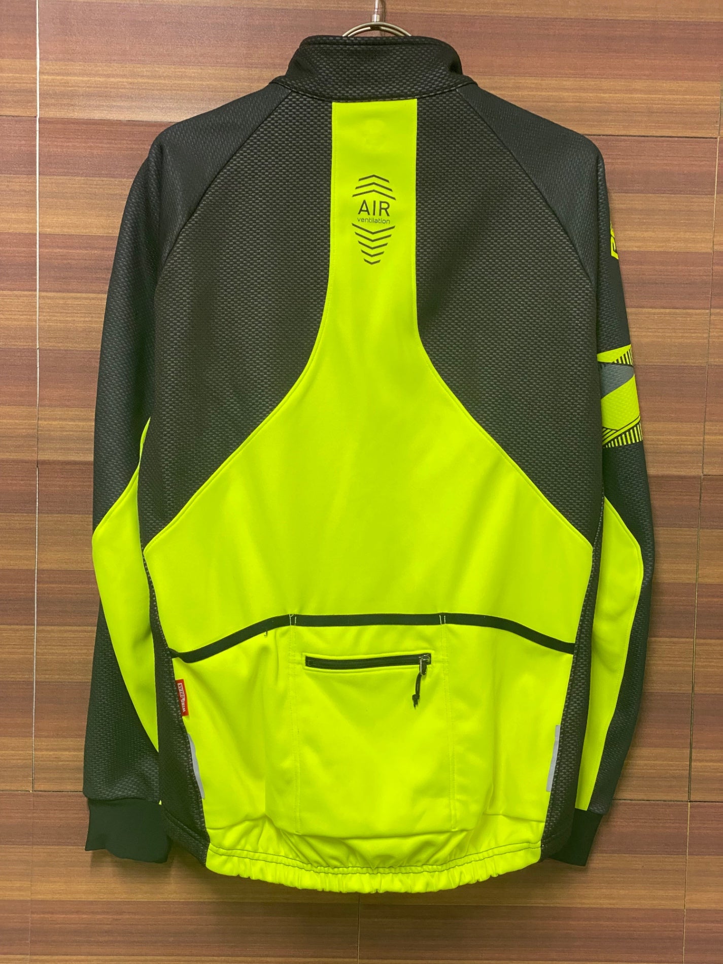 IP592 パールイズミ PEARL iZUMi 長袖 サイクルジャケット 黄 M 裏起毛 WINDBREAK