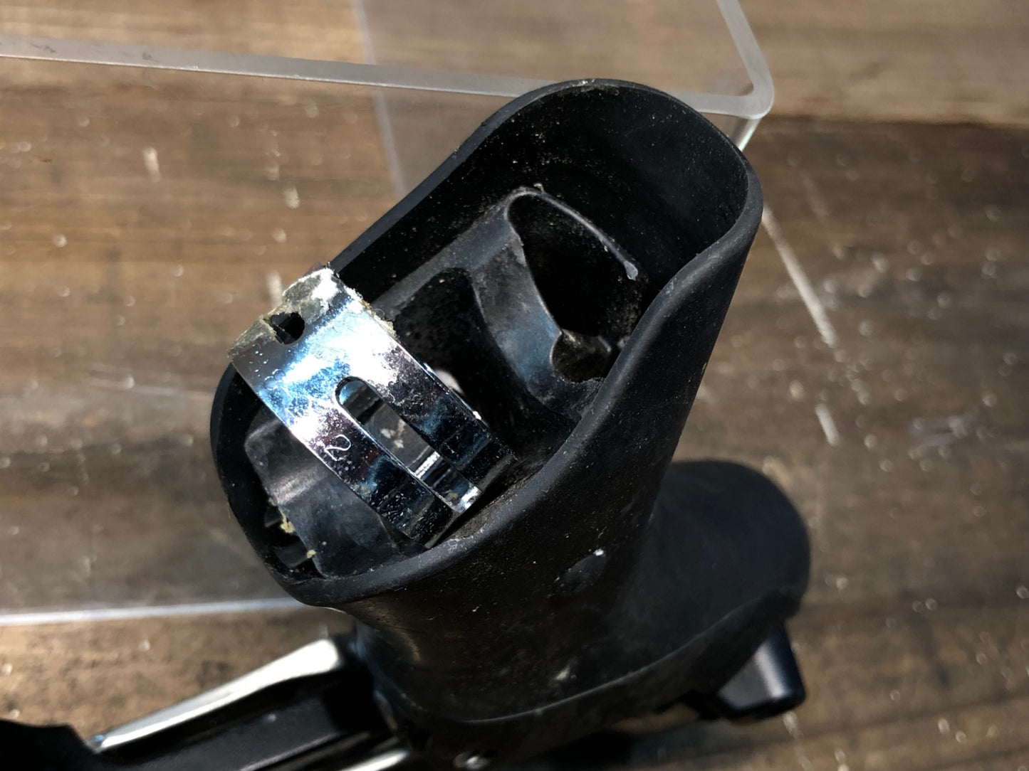 IN716 シマノ SHIMANO デュラエース DURA-ACE ST-7800 STIレバー 2x10S ※変則不良, ヘッドガリ傷