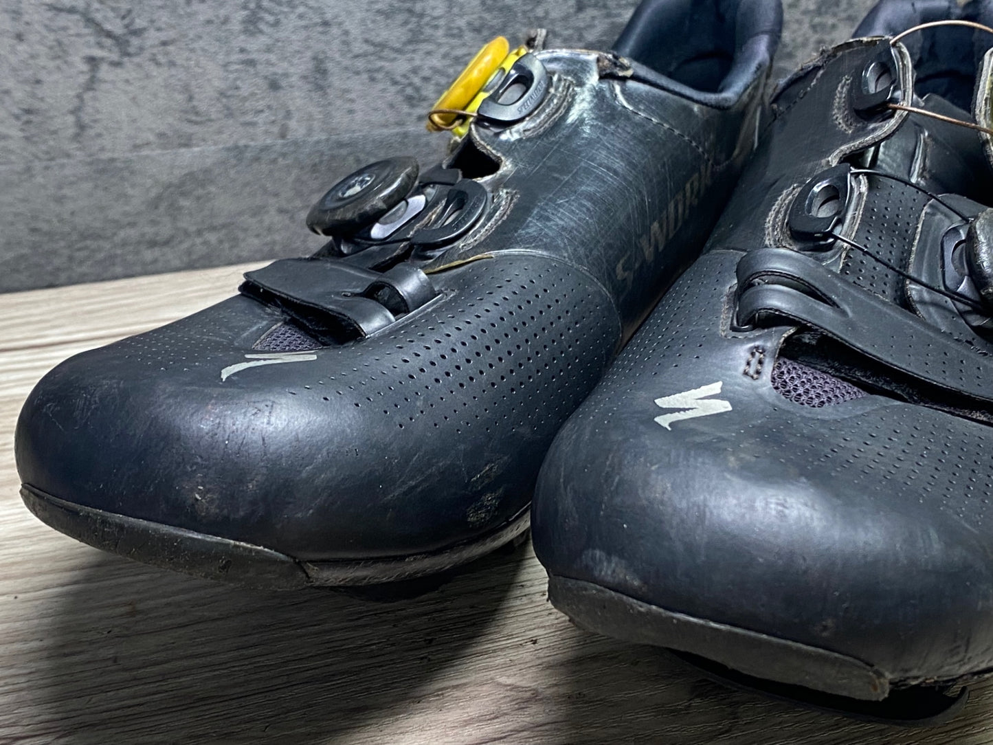 JD502 スペシャライズド SPECIALIZED S-WORKS 6 RD wide ビンディングシューズ 黒 3穴 EU41.5 ※BOA補修品