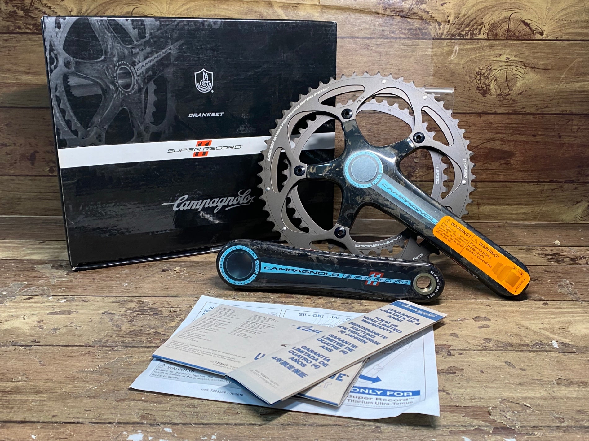 IH460 カンパニョーロ CAMPAGNOLO スーパーレコード SUPER RECORD クランクセット 55/42T 172.5mm –  BICI AMORE EQ STORE