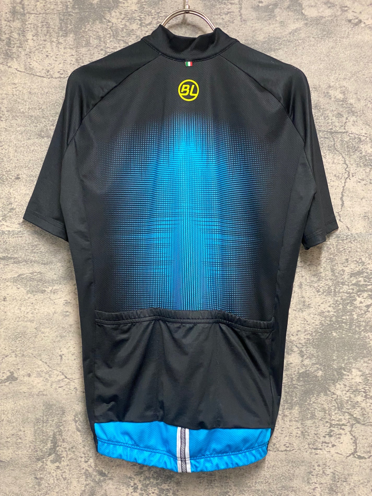 IZ213 バイシクルライン Bicycle Line 半袖 サイクルジャージ 黒 青 S