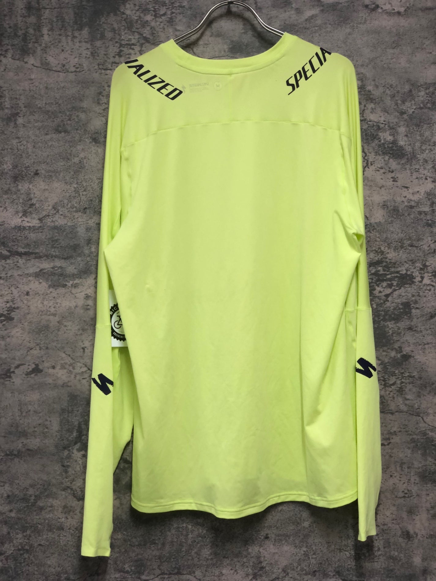 IY550 スペシャライズド SPECIALIZED 長袖 トレイルシャツ 白 黄色 M
