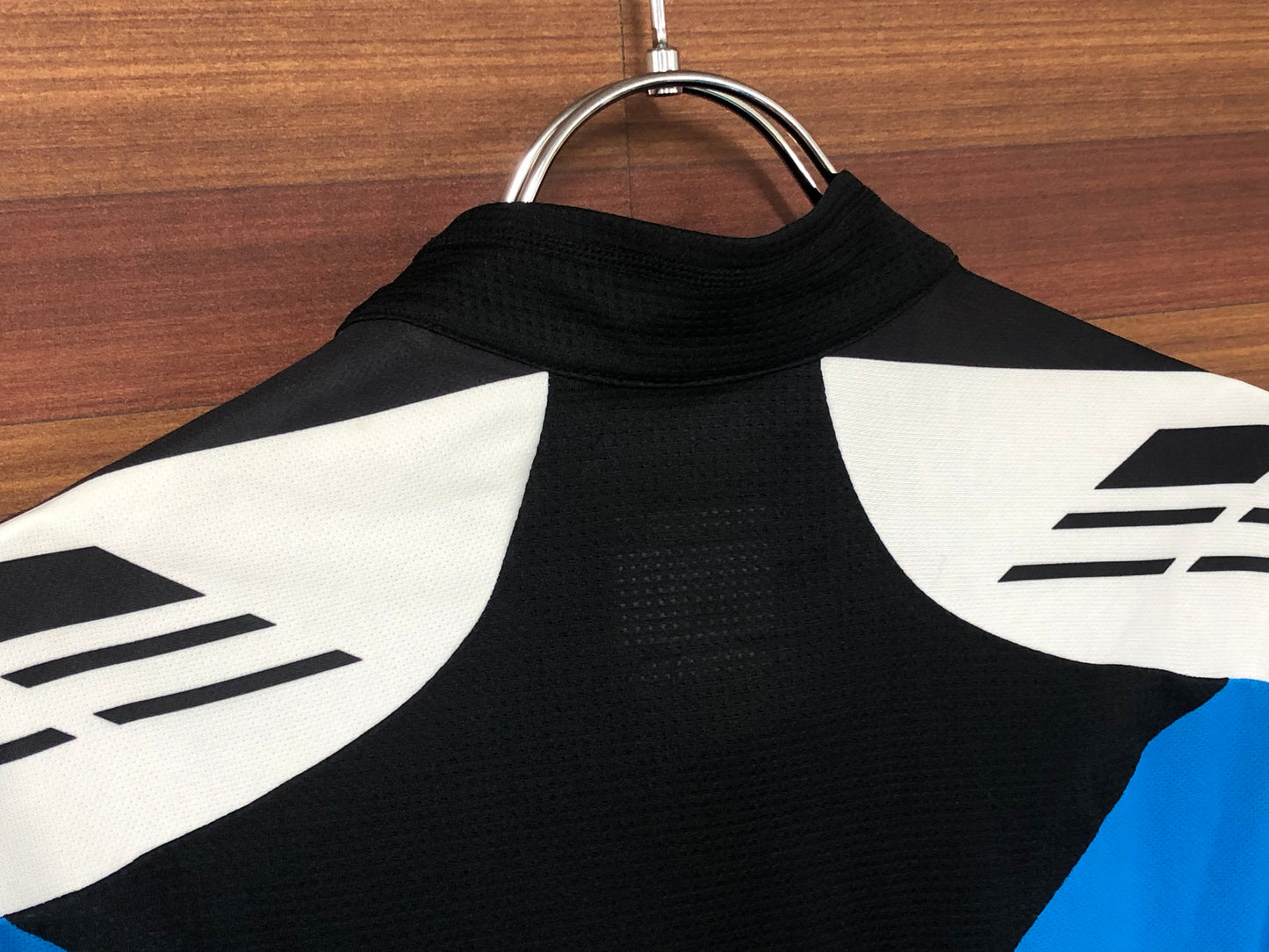 GK782 シマノ SHIMANO ミラークールジャージ MIRROR COOL JERSEY 半袖サイクルジャージ 白青 L
