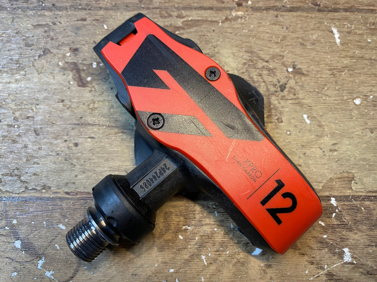 GU470 タイム TIME XPRO12 ビンディングペダル 黒/赤 TITAN-CARBON 軸チタン