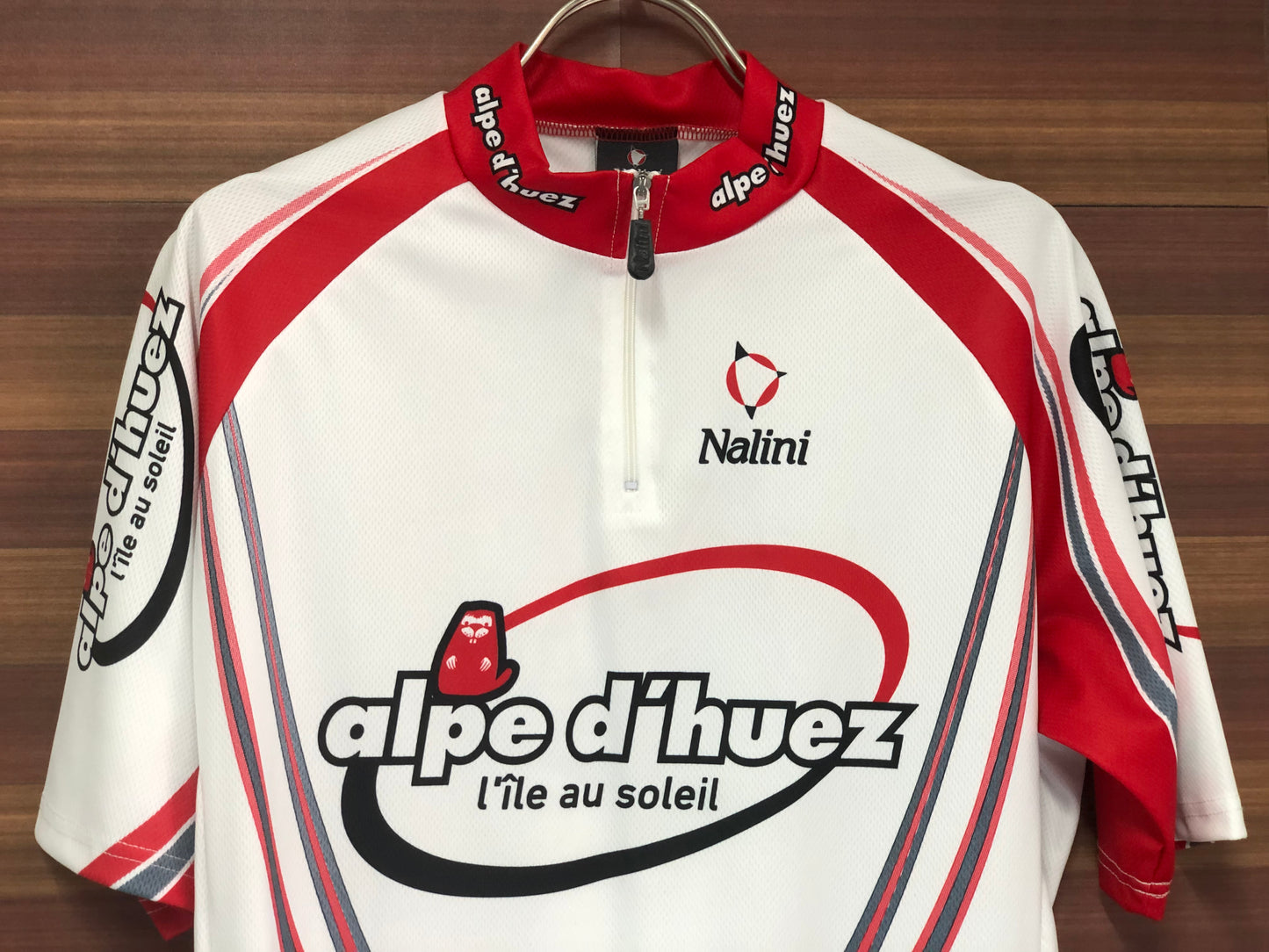 GN347 サンティーニ Santini 半袖 サイクルジャージ 白 L
