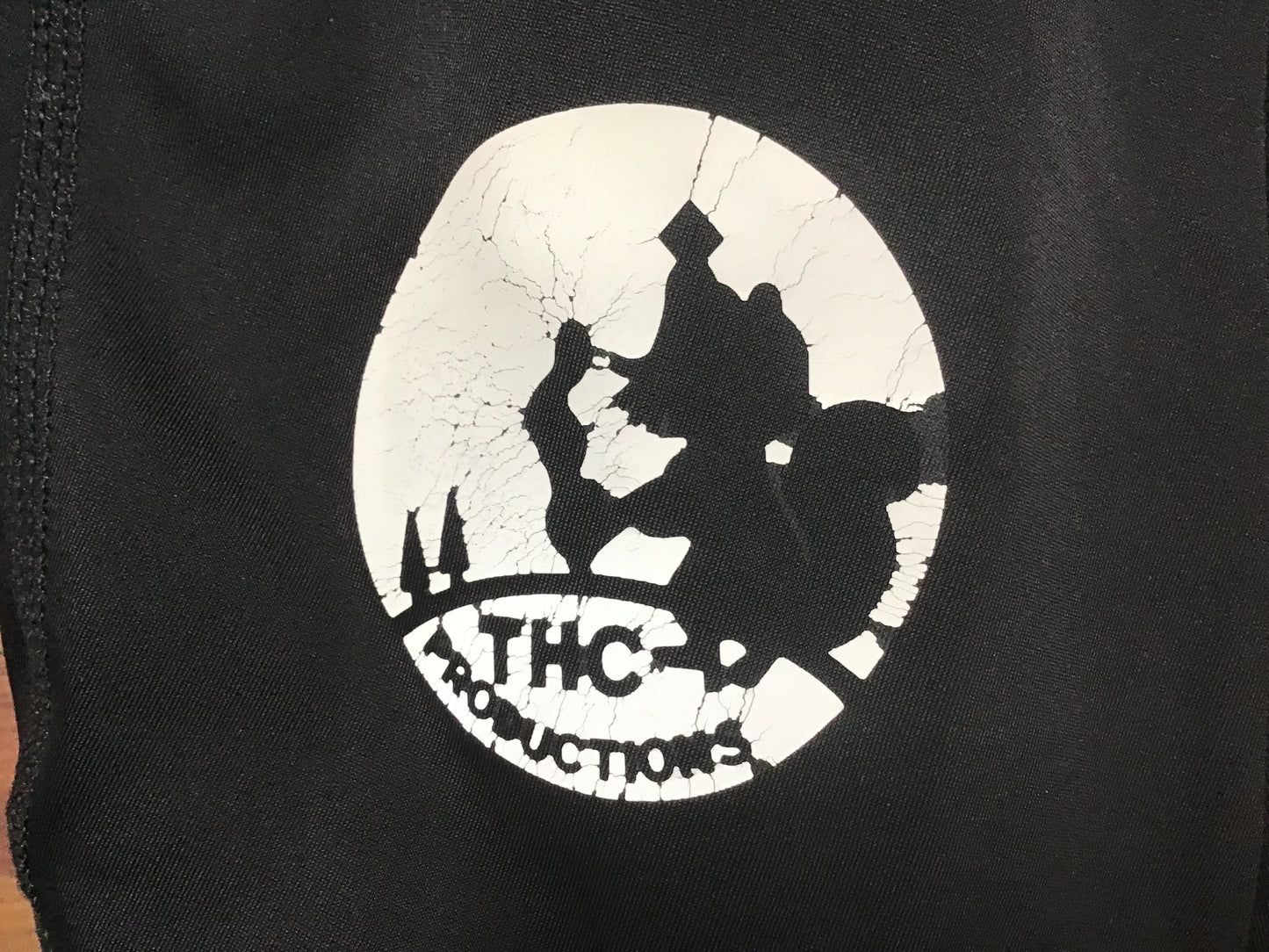 GX986 THC Productions ビブショーツ 黒 S ※擦れ