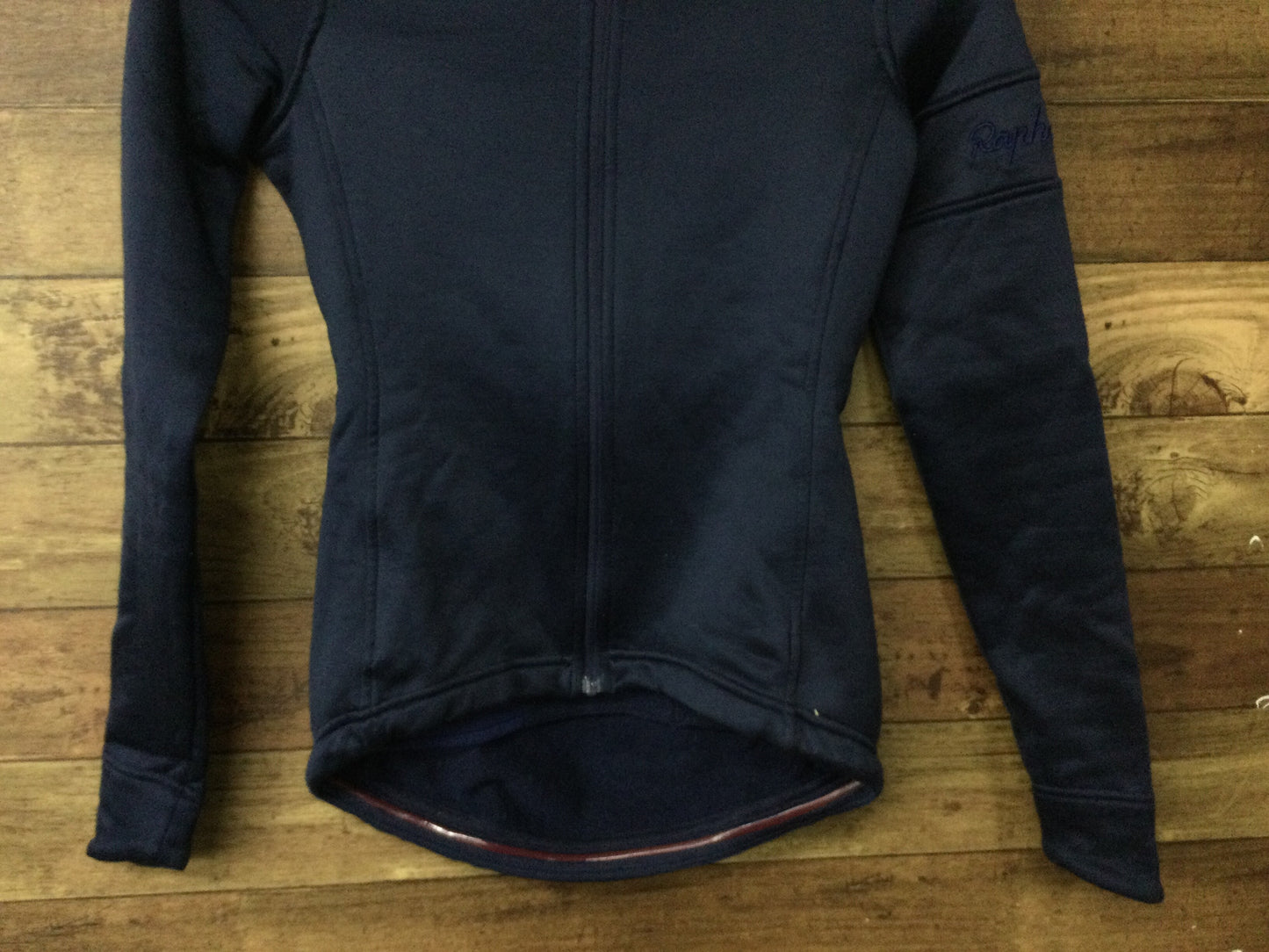 EY426 ラファ Rapha womens winter jersey 長袖 サイクルジャージ XXS 紺 裏起毛 ウィメンズ ※毛玉あり