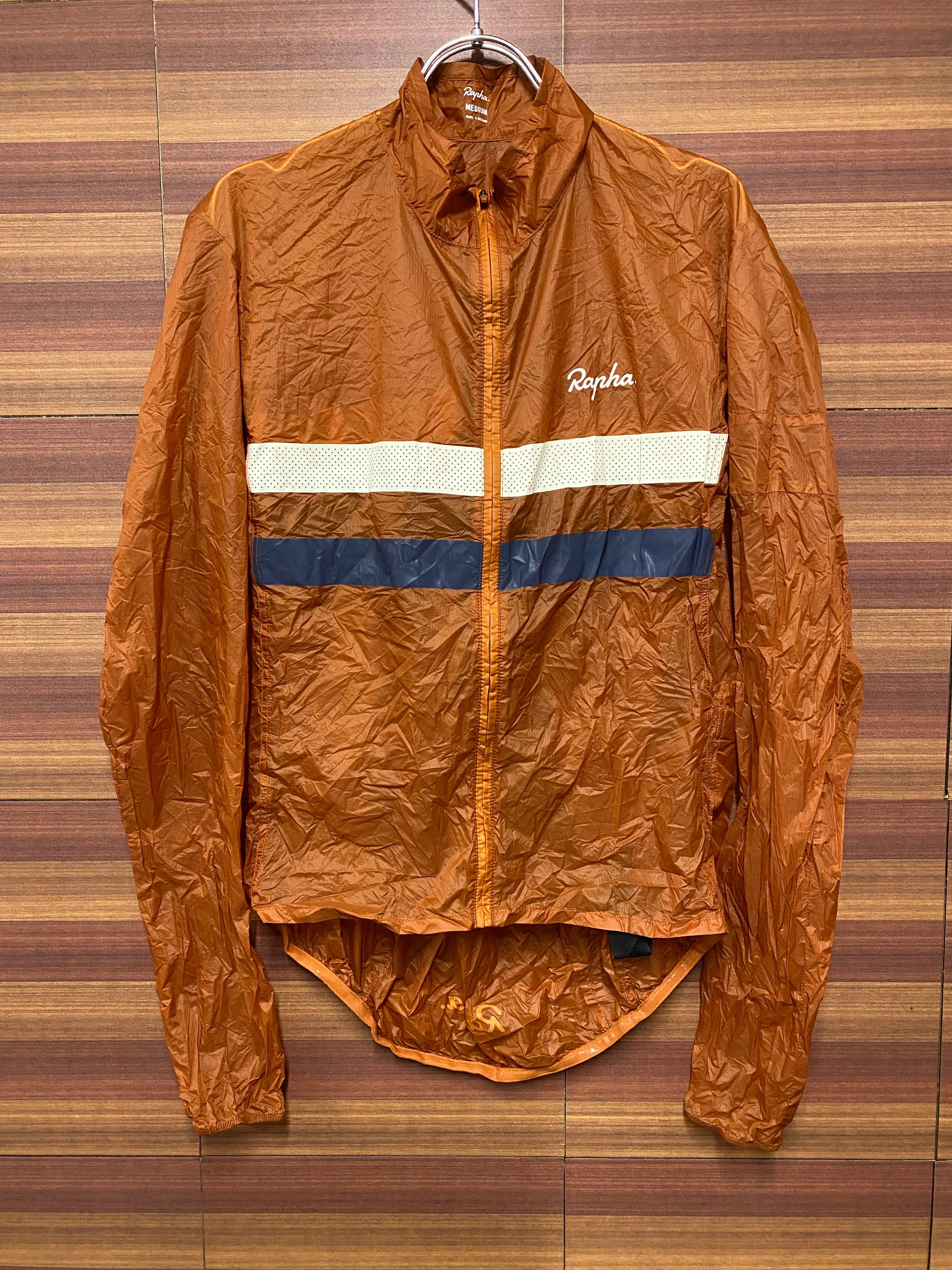 HF593 ラファ Rapha ブルベフライウェイトウィンドジャケット BREVET FLYWEIGHT WIND JACKET 長袖 茶色