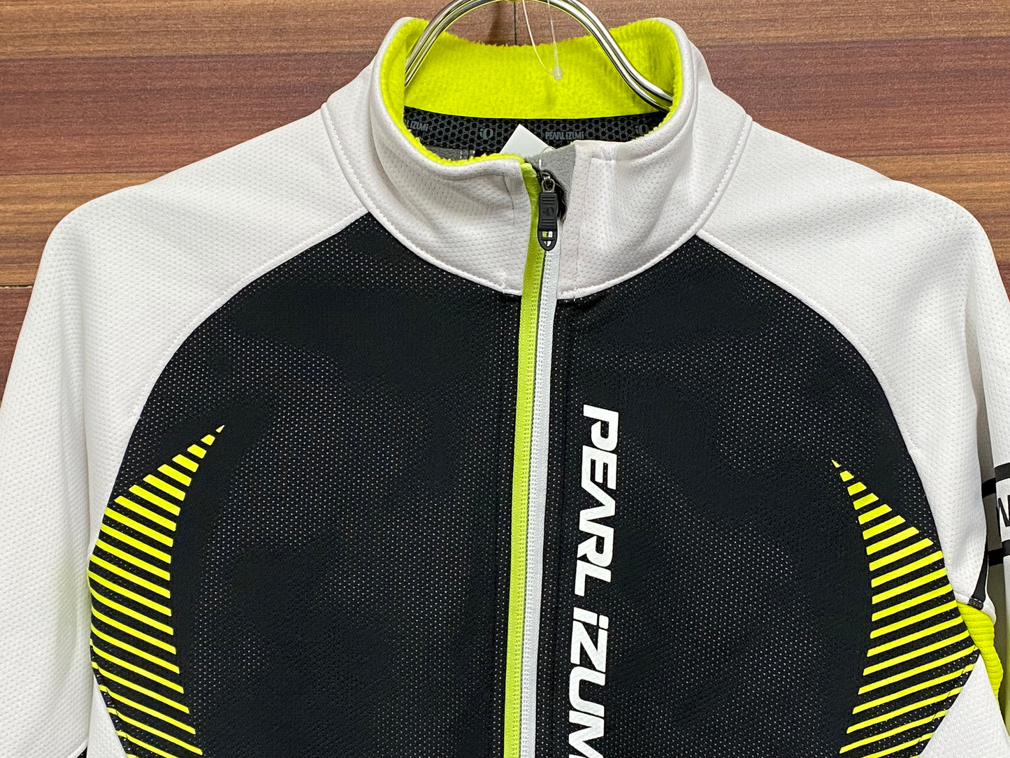 GU184 パールイズミ PEARL iZUMi 長袖 サイクルジャケット 白 黒 S