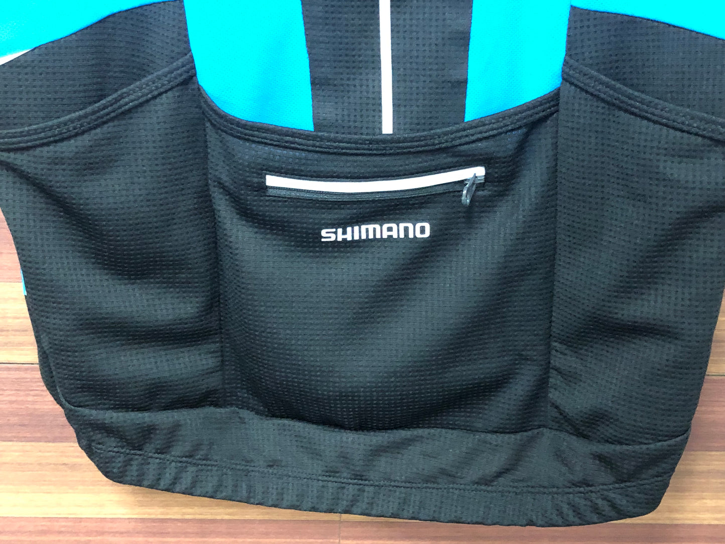 GK781 シマノ SHIMANO ミラークールジャージ MIRROR COOL JERSEY 半袖サイクルジャージ 白青 L