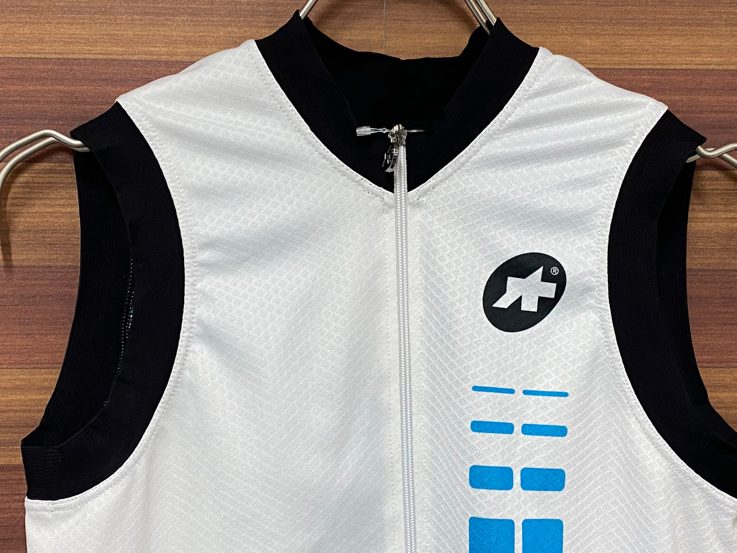 GD411 アソス assos superleggela サイクルベスト 白青 M