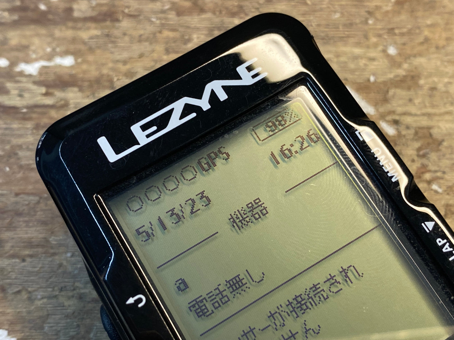 GU295 レザイン LEZYNE ENHANCED SUPER GPS サイクルコンピューター ※起動確認済み