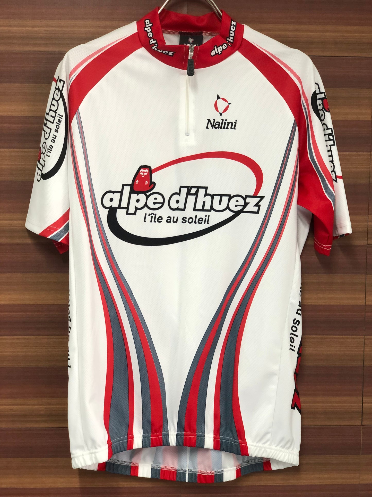GN347 サンティーニ Santini 半袖 サイクルジャージ 白 L