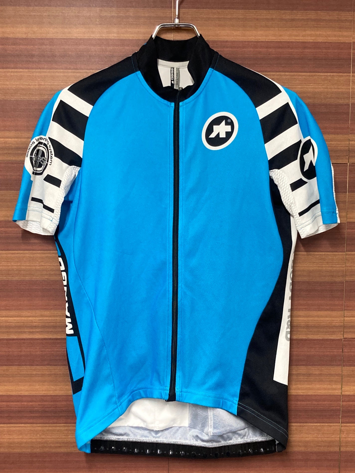 HR298 アソス assos MANGUSSTA 半袖 サイクルジャージ 青 黒 M