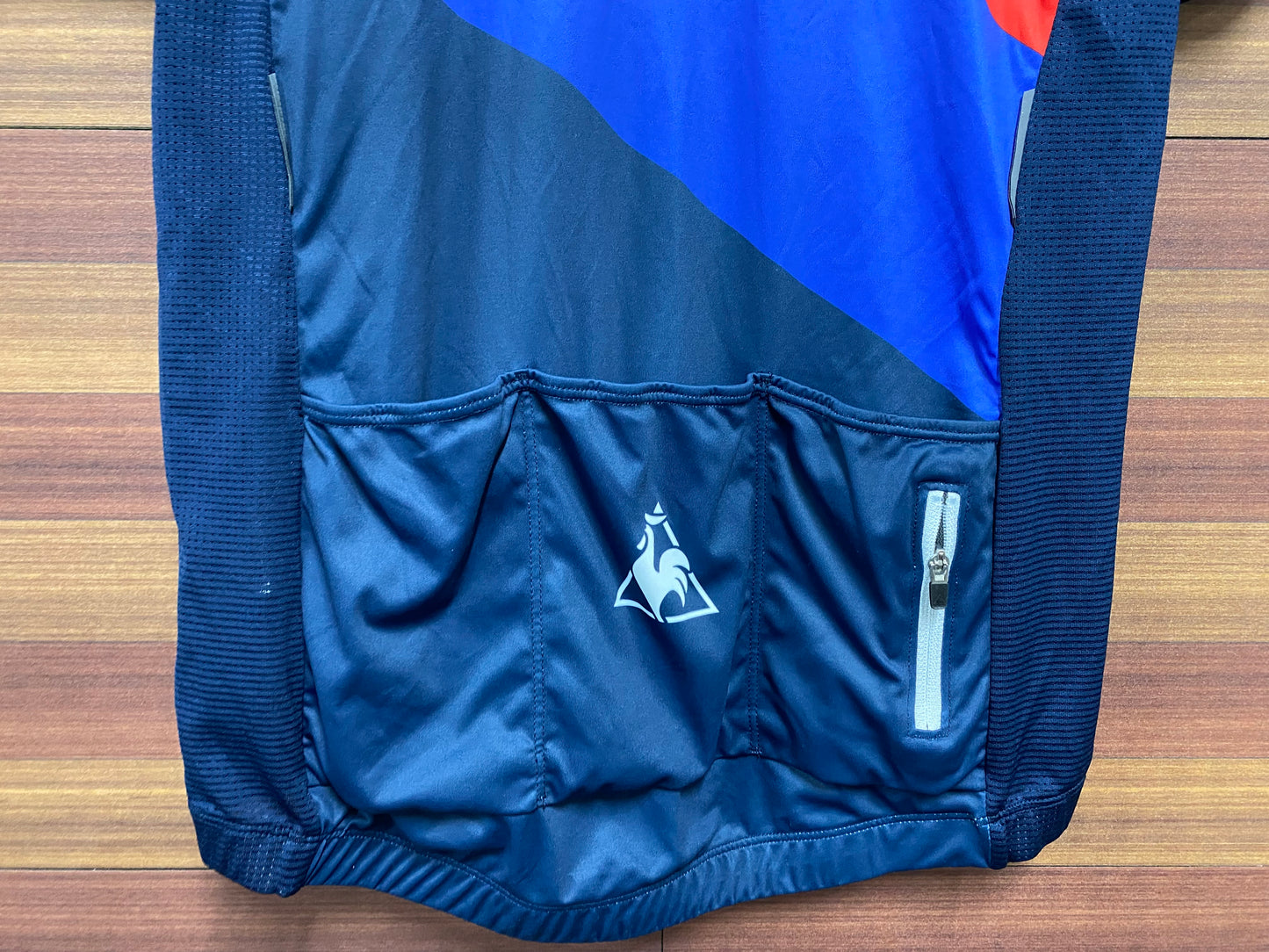 HC847 ルコックスポルティフ le coq sportif 半袖サイクルジャージ 白紺 M