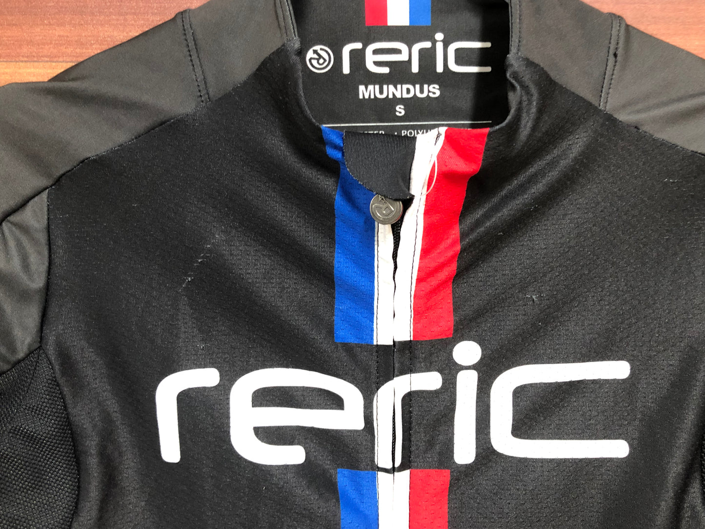 HA046 レリック reric 半袖サイクルジャージ 黒 S ほつれあり