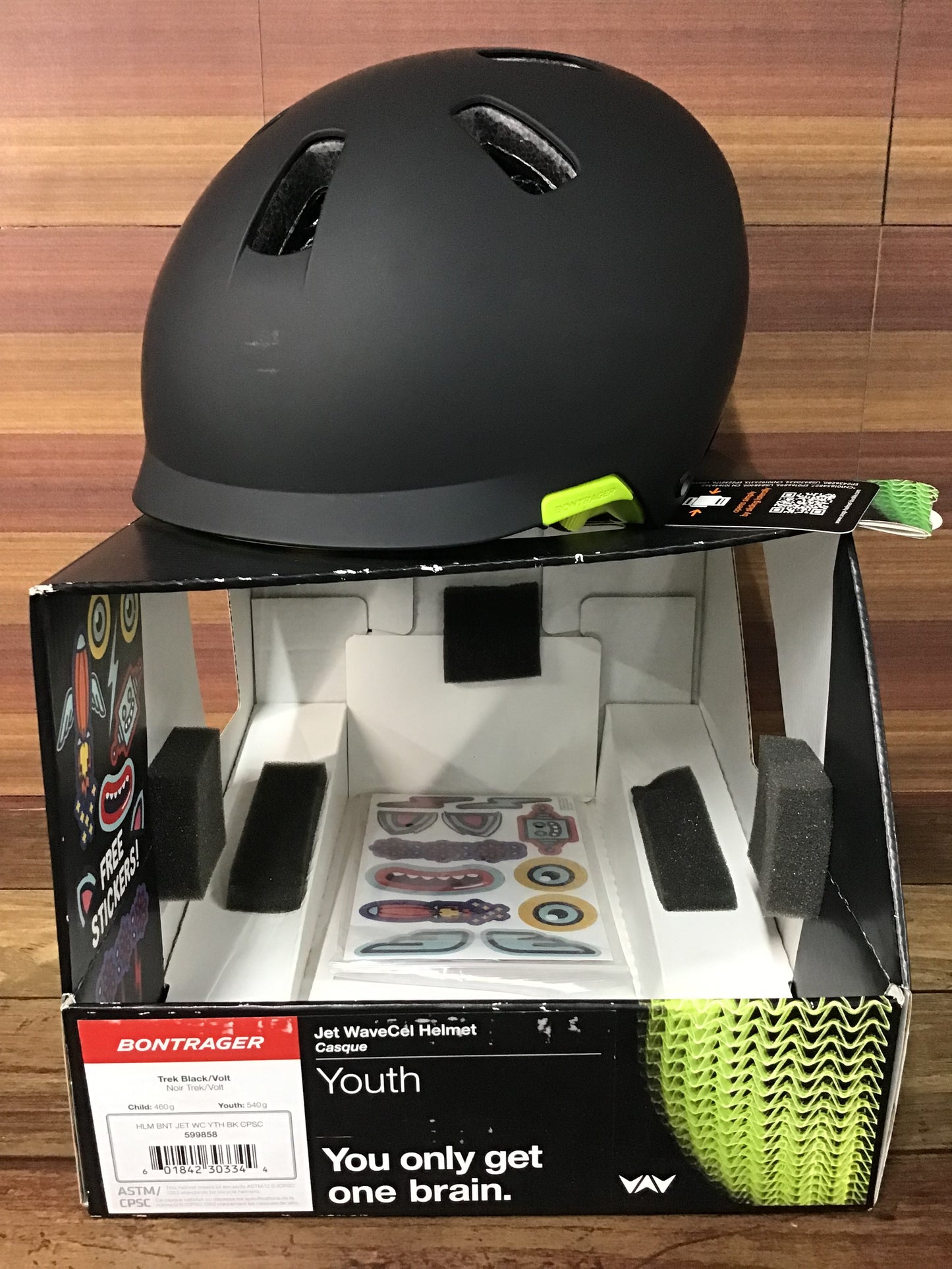 GK971 ボントレガー BONTRAGER JET WAVESHEL ヘルメット 黒 2019年12月製
