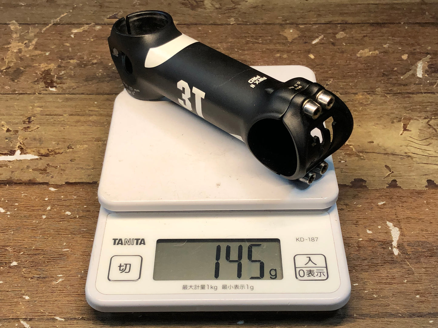 FW191 3T ARX II PRO ステム φ31.8 110mm 黒白 ※傷あり
