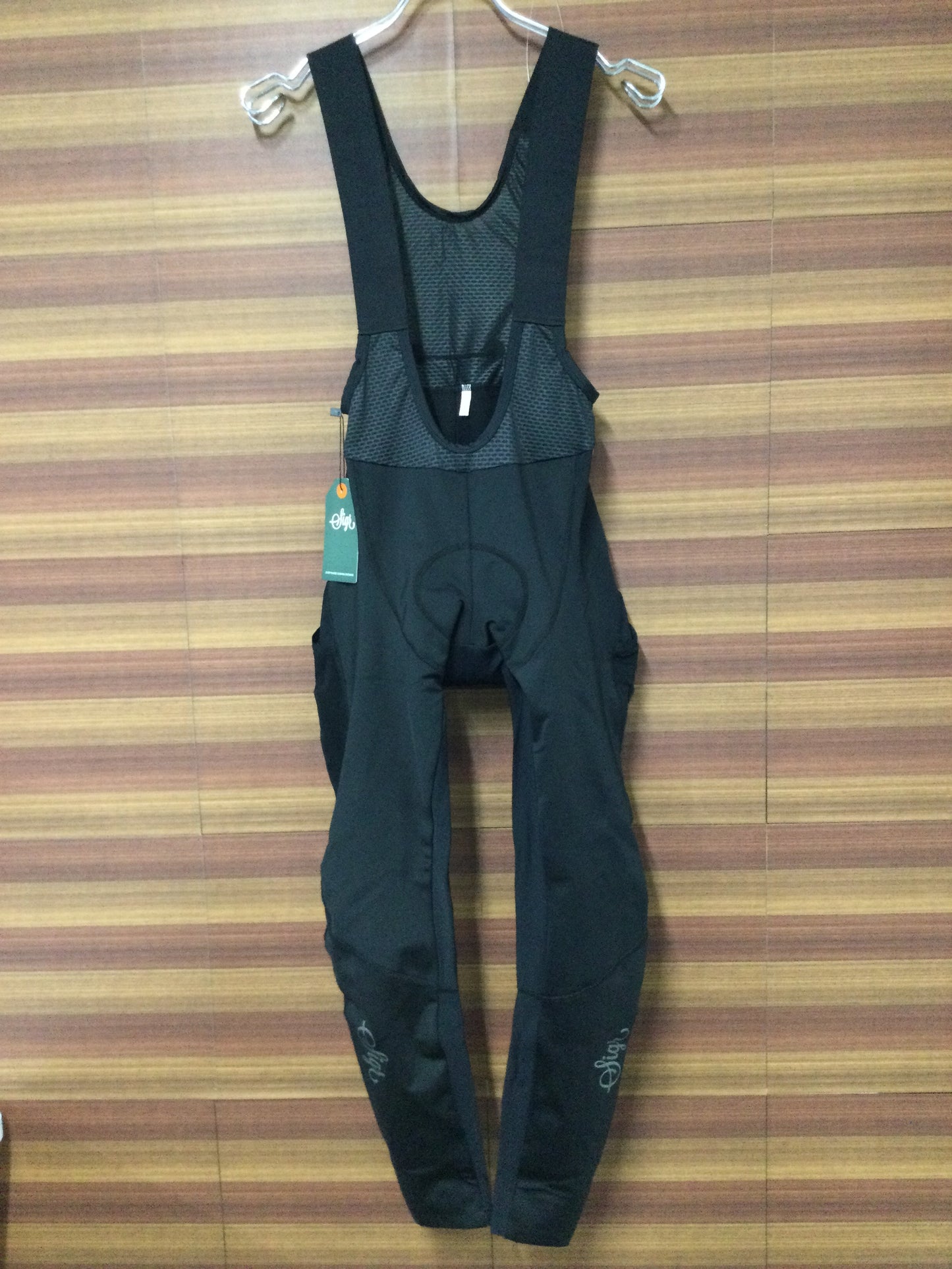 GN548 ★ シーガ― Sigr RIKSVAG 92 CARGO LONG WOMEN ビブタイツ 黒 裏起毛 S