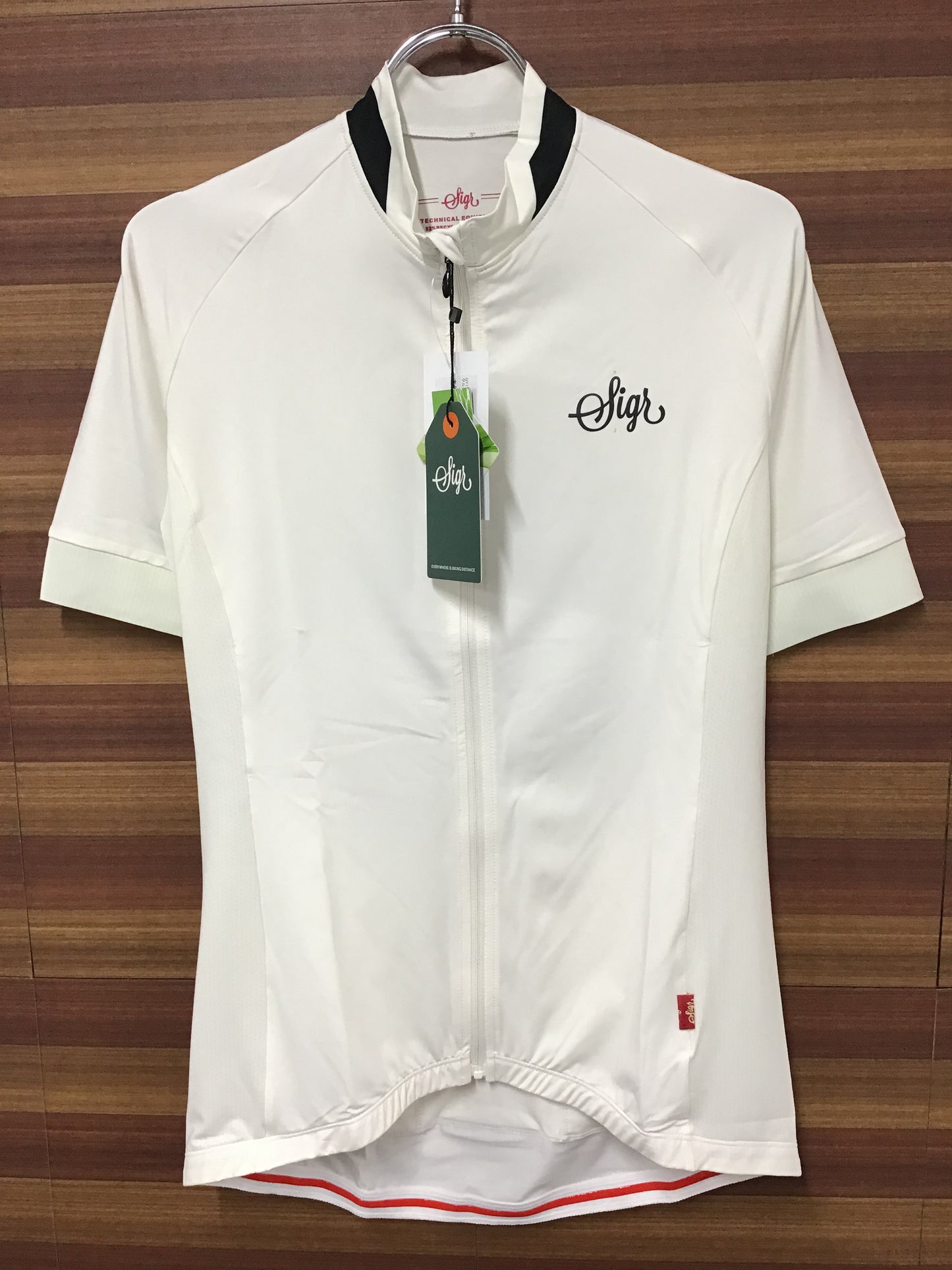 GY195 ★シーガー Sigr HÄGG WOMAN 半袖サイクルジャージ 白 M
