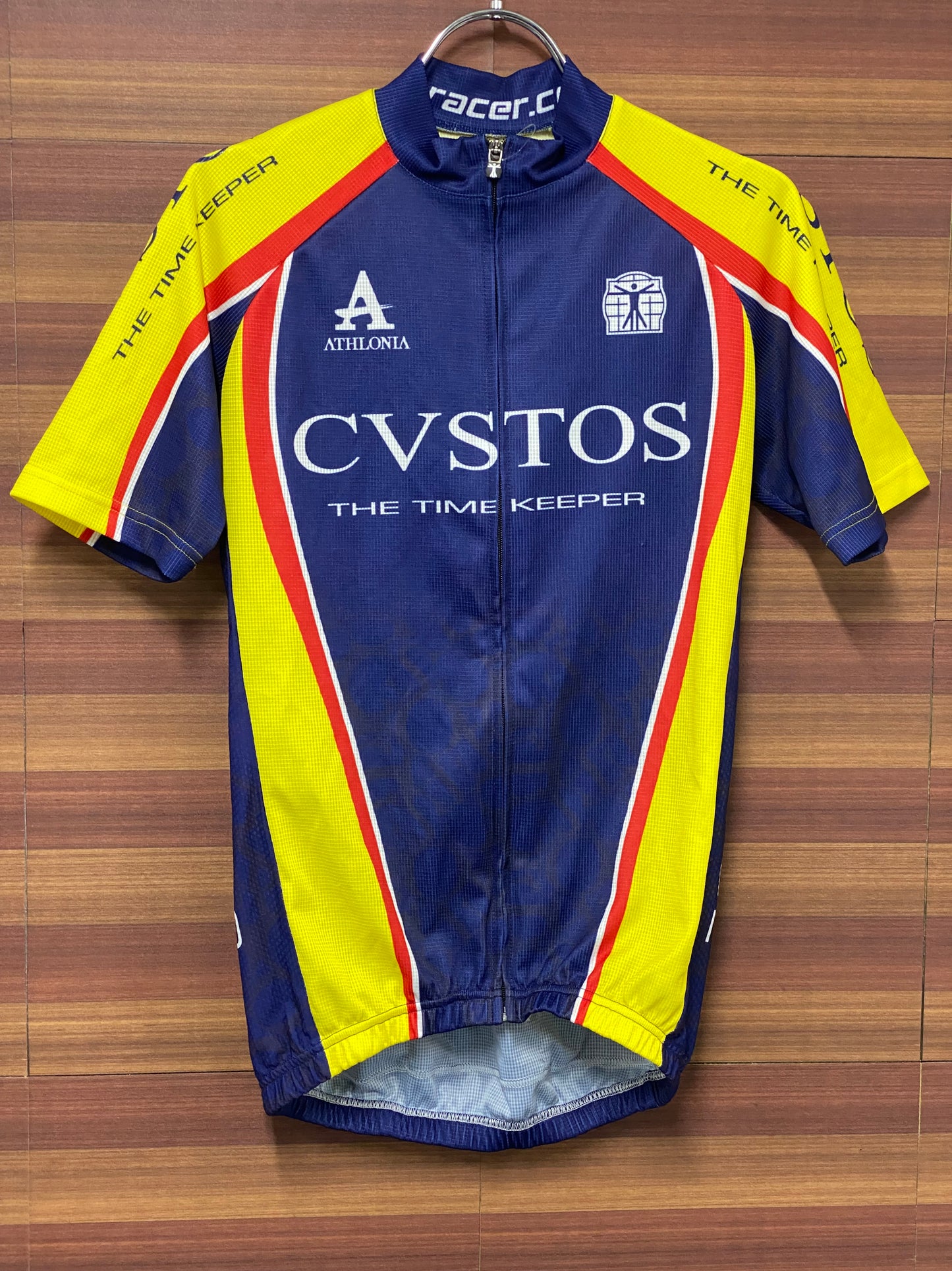 GE225 ビオレーサーBIO RACER 半袖サイクルジャージ 紺黄 L