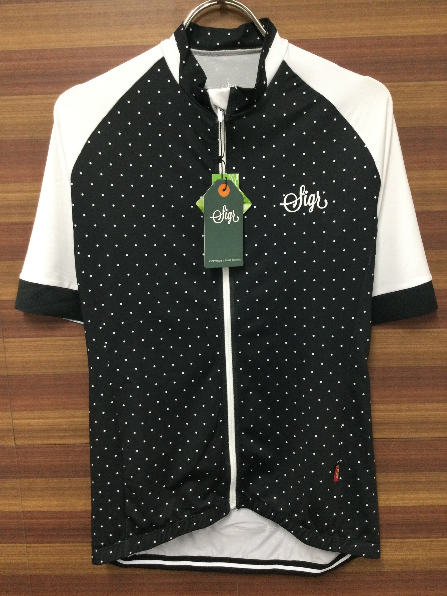 GQ953 ★ シーガー Sigr レガシー LEGACY 半袖サイクルジャージ メンズ XS 黒