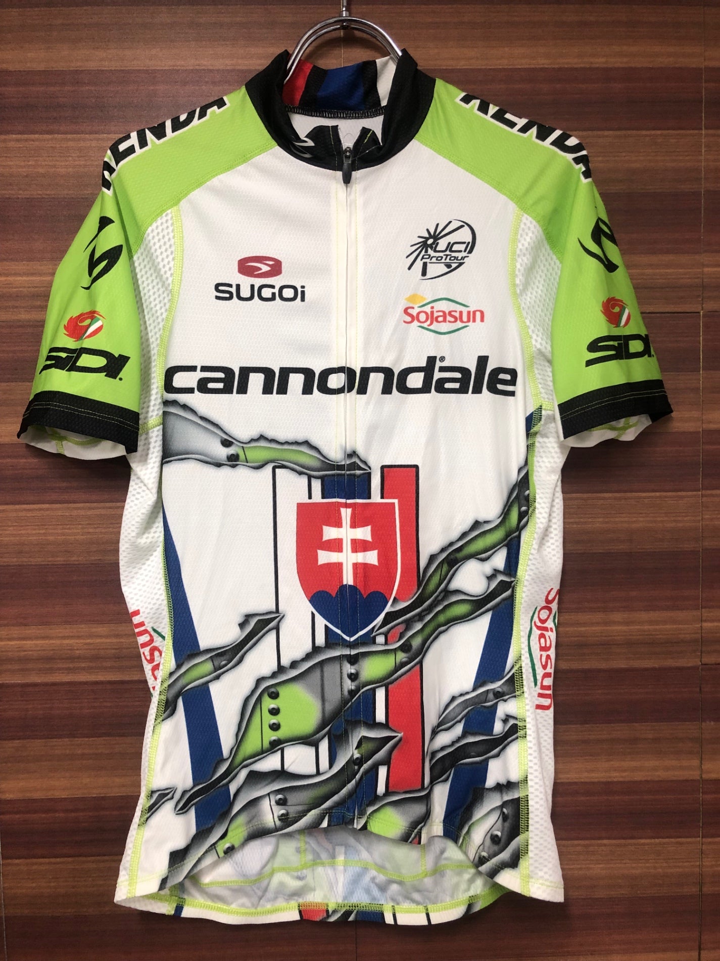 HP285 スゴイ SUGOi 半袖 サイクルジャージ 白 総柄 S cannondale