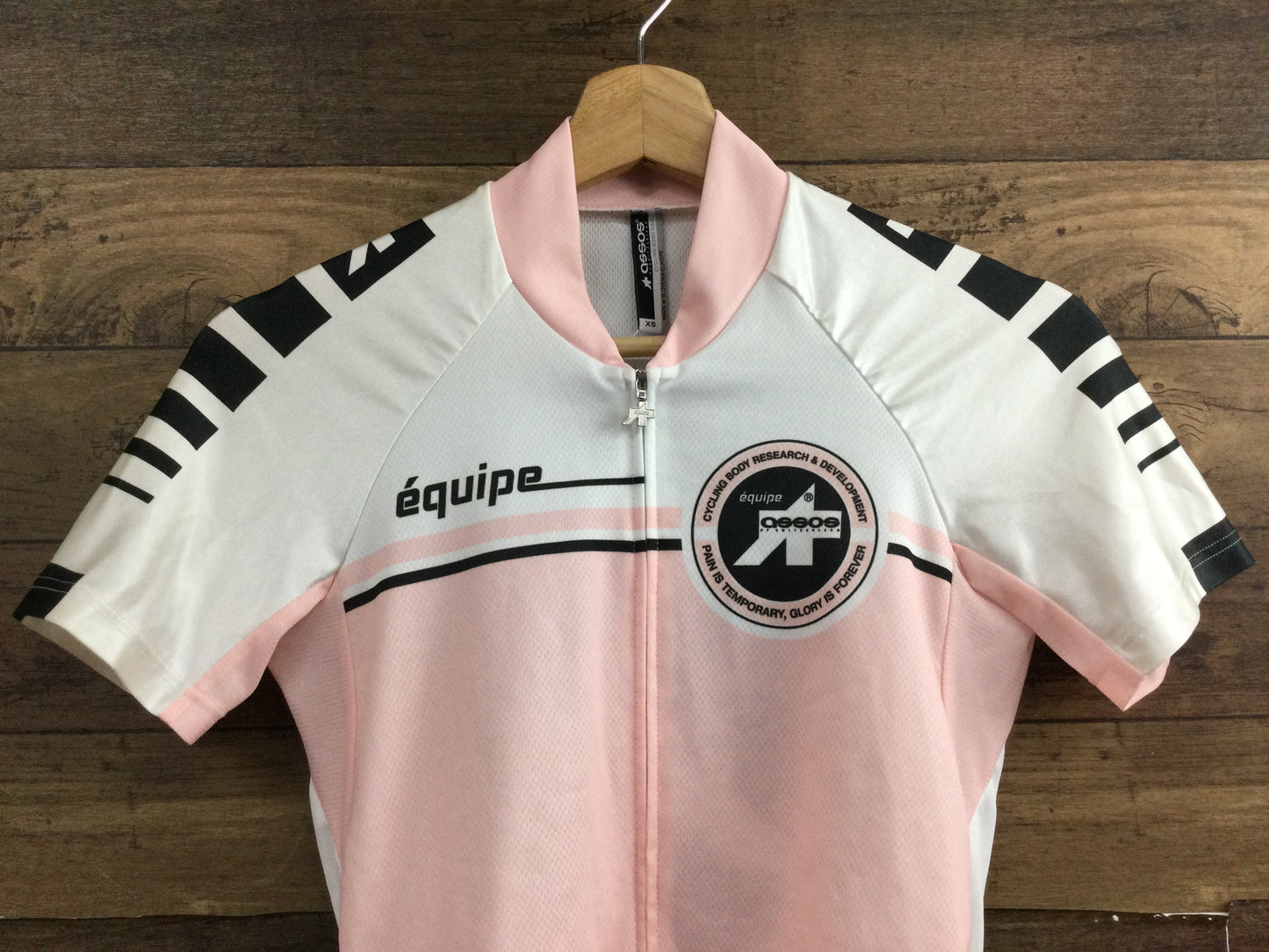 FZ919 アソス assos エキップ equipe 半袖 サイクルジャージ XS 白ピンク
